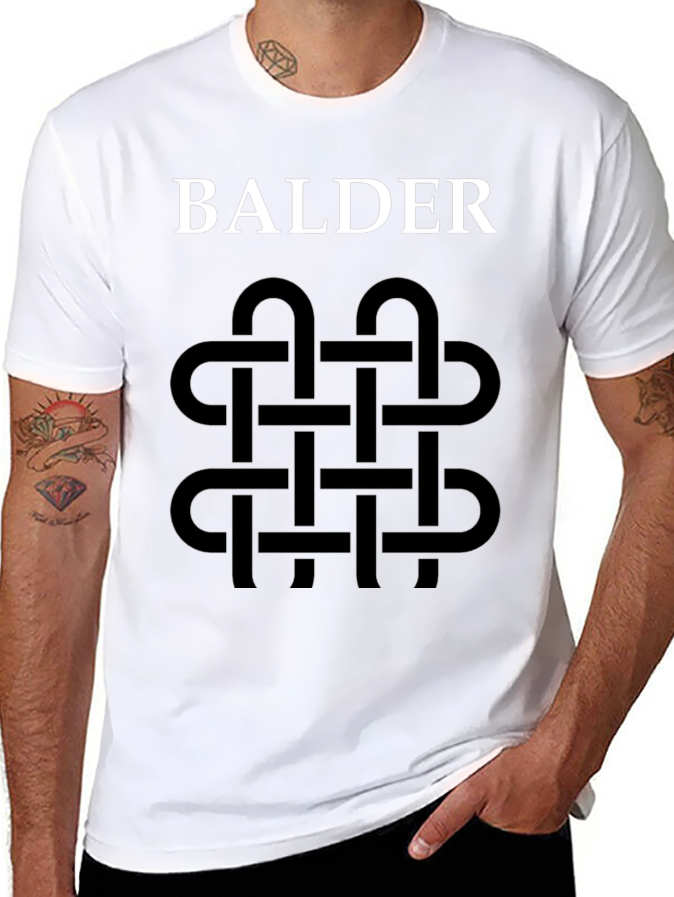 Balder T-Shirt with Celtic Knot Design