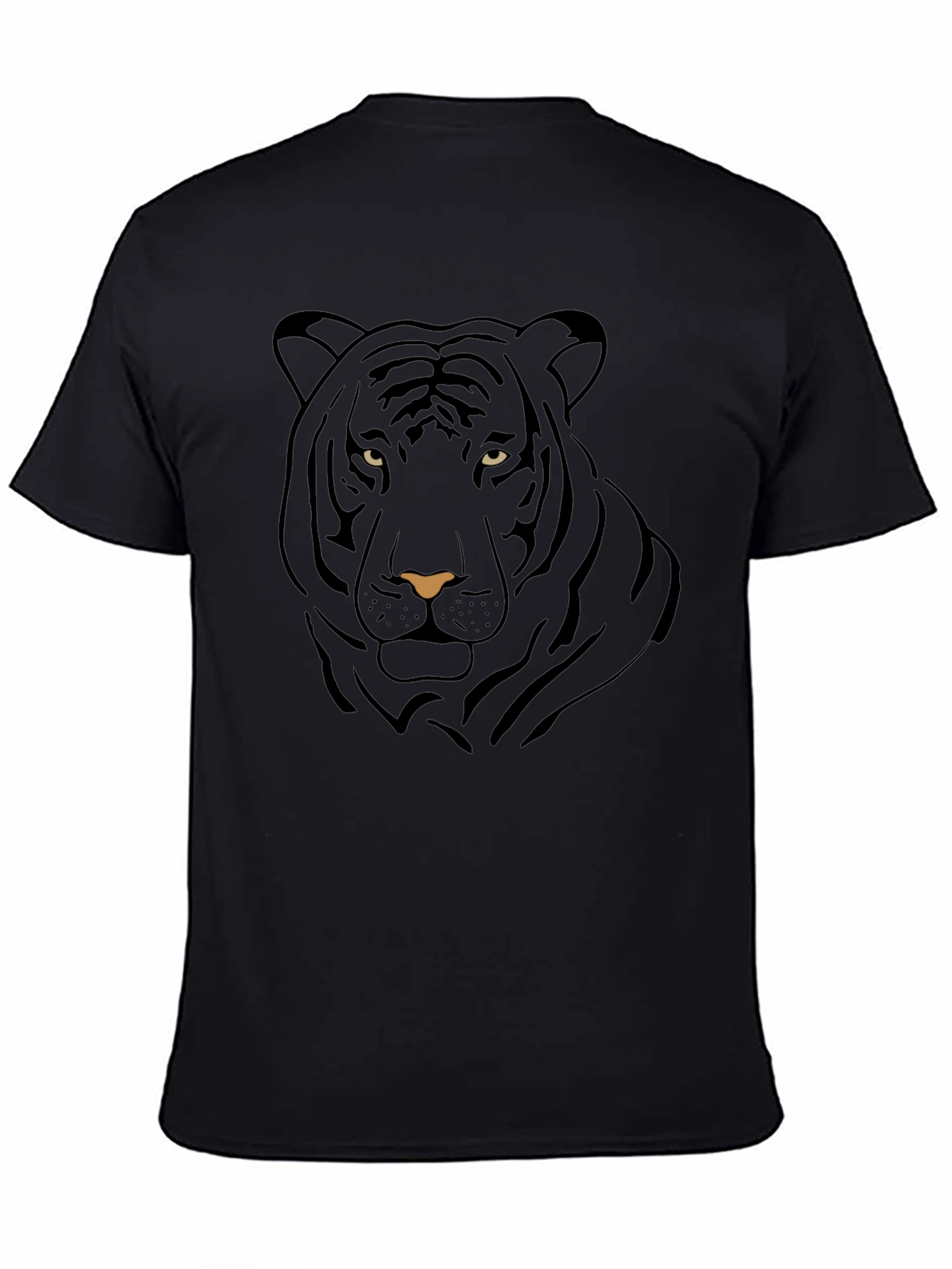 Black Tiger Graphic Tee - Stylish Mens Casual Shirt