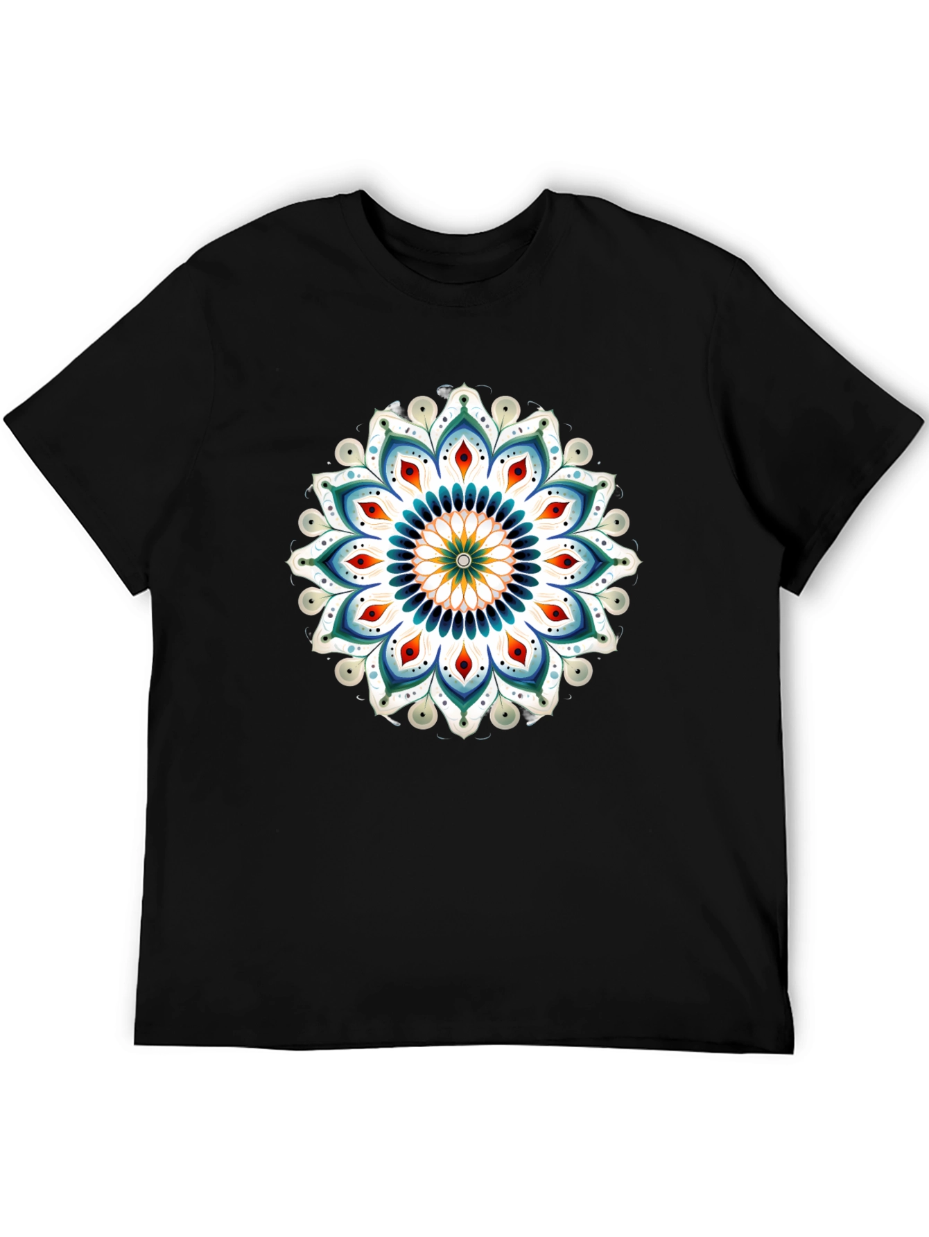 Black Mandala Graphic T-Shirt