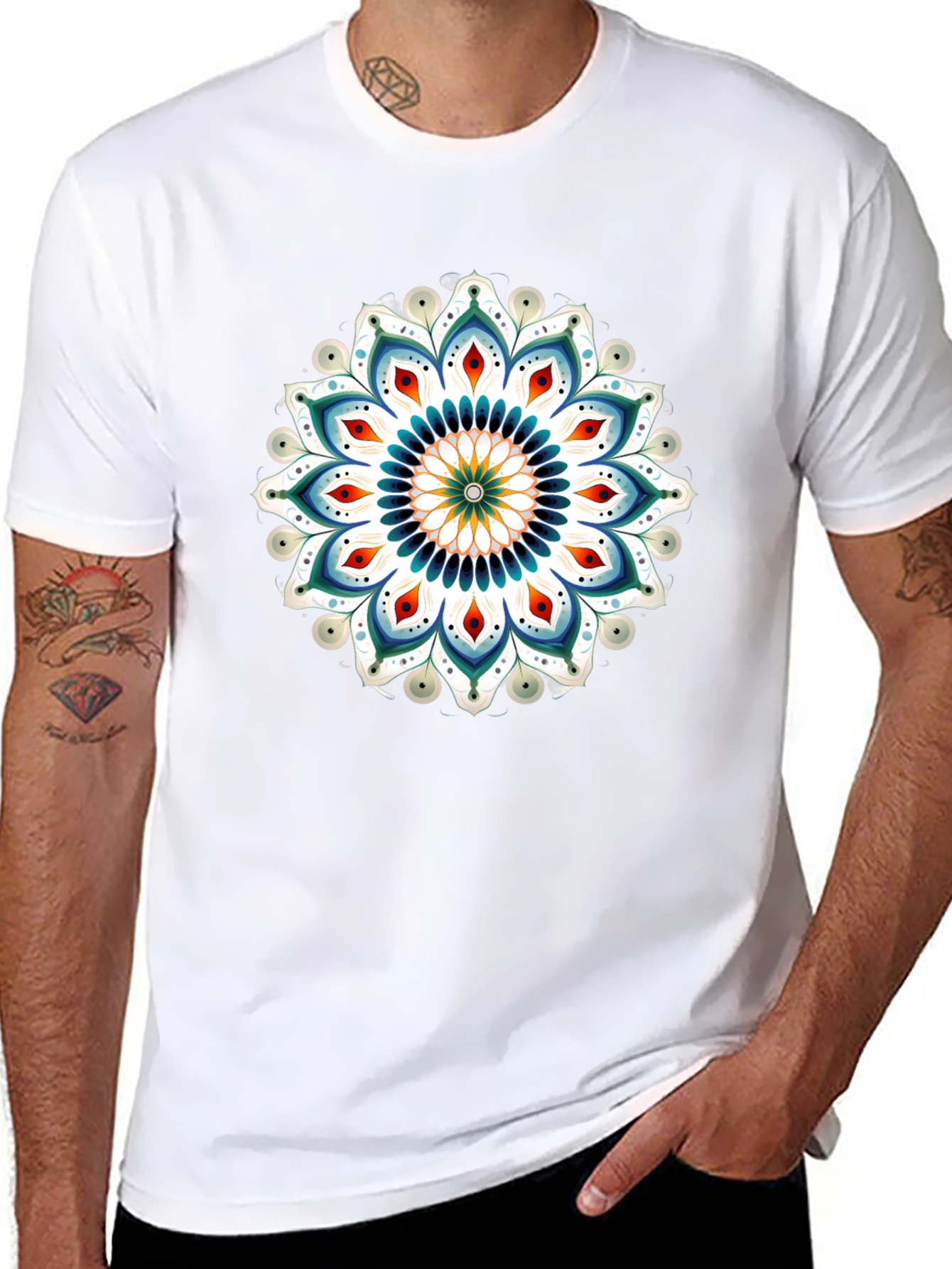 Black Mandala Graphic T-Shirt