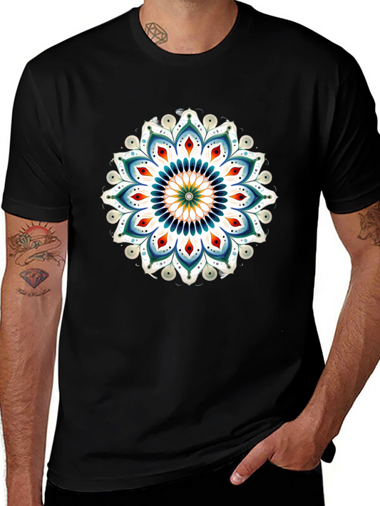 Black Mandala Graphic T-Shirt