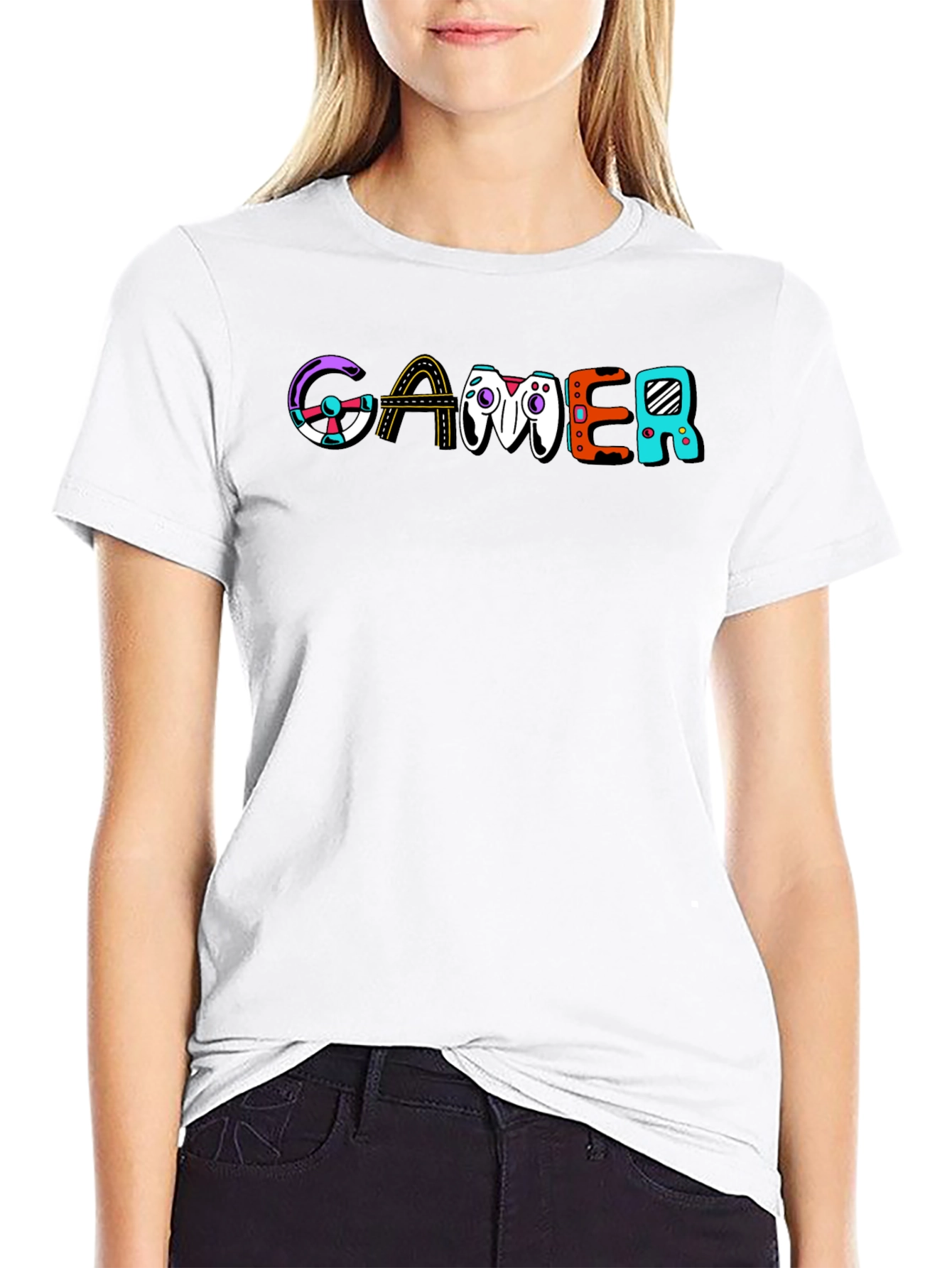Gamer Graphic Print T-Shirt