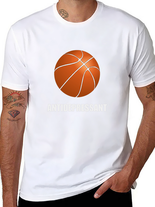 Basketball Antidepressant Graphic T-Shirt