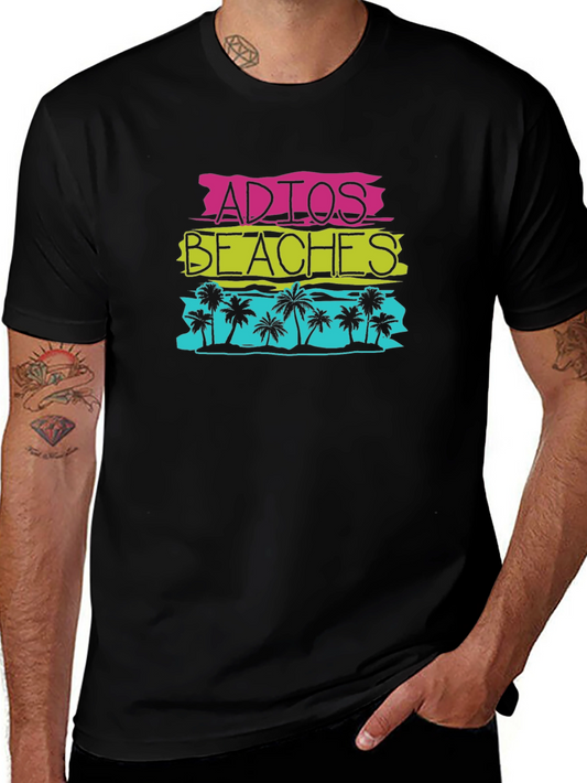 Adios Beaches Graphic Tee - Tropical Summer Shirt