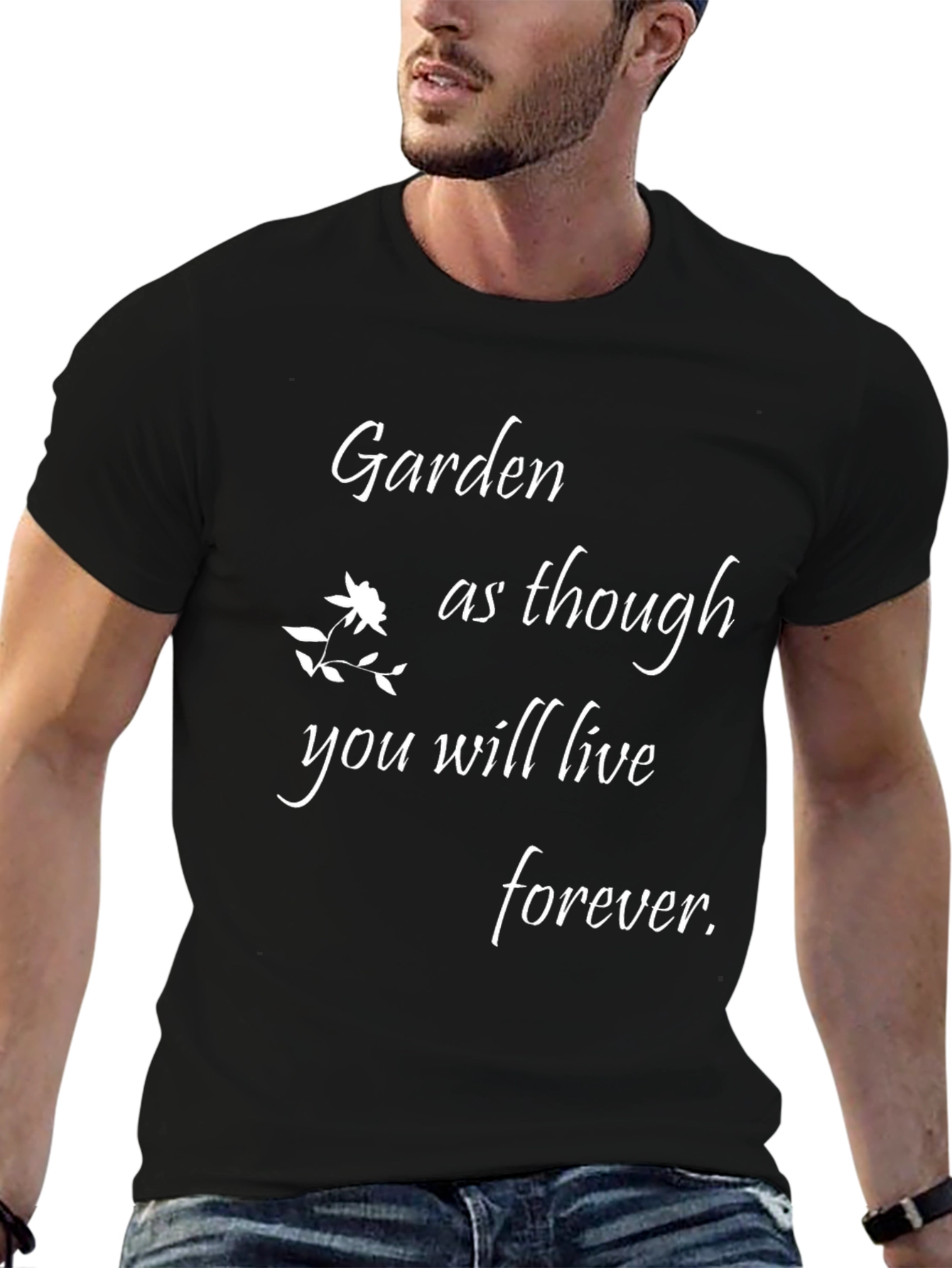 Garden Forever Black T-Shirt