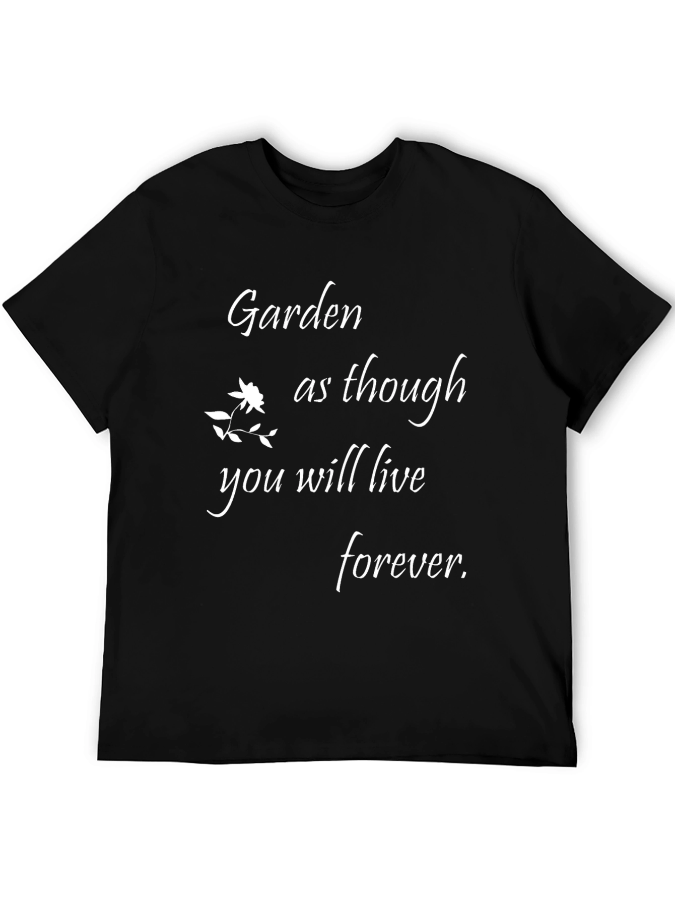 Garden Forever Black T-Shirt