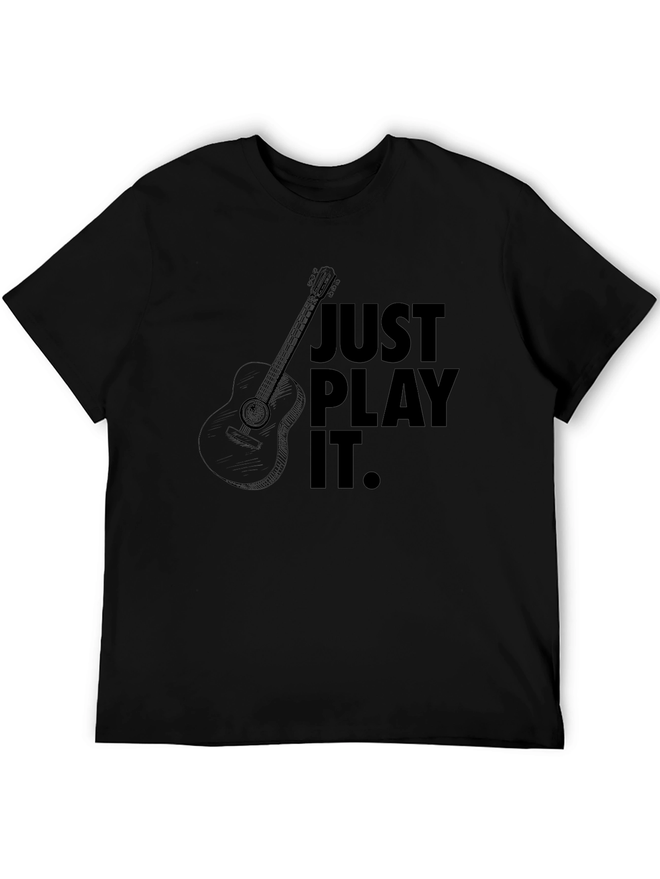 Just Play It Guitar T-Shirt - Black