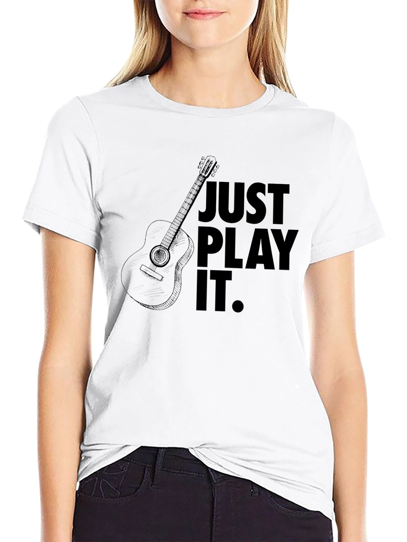 Just Play It Guitar T-Shirt - Black