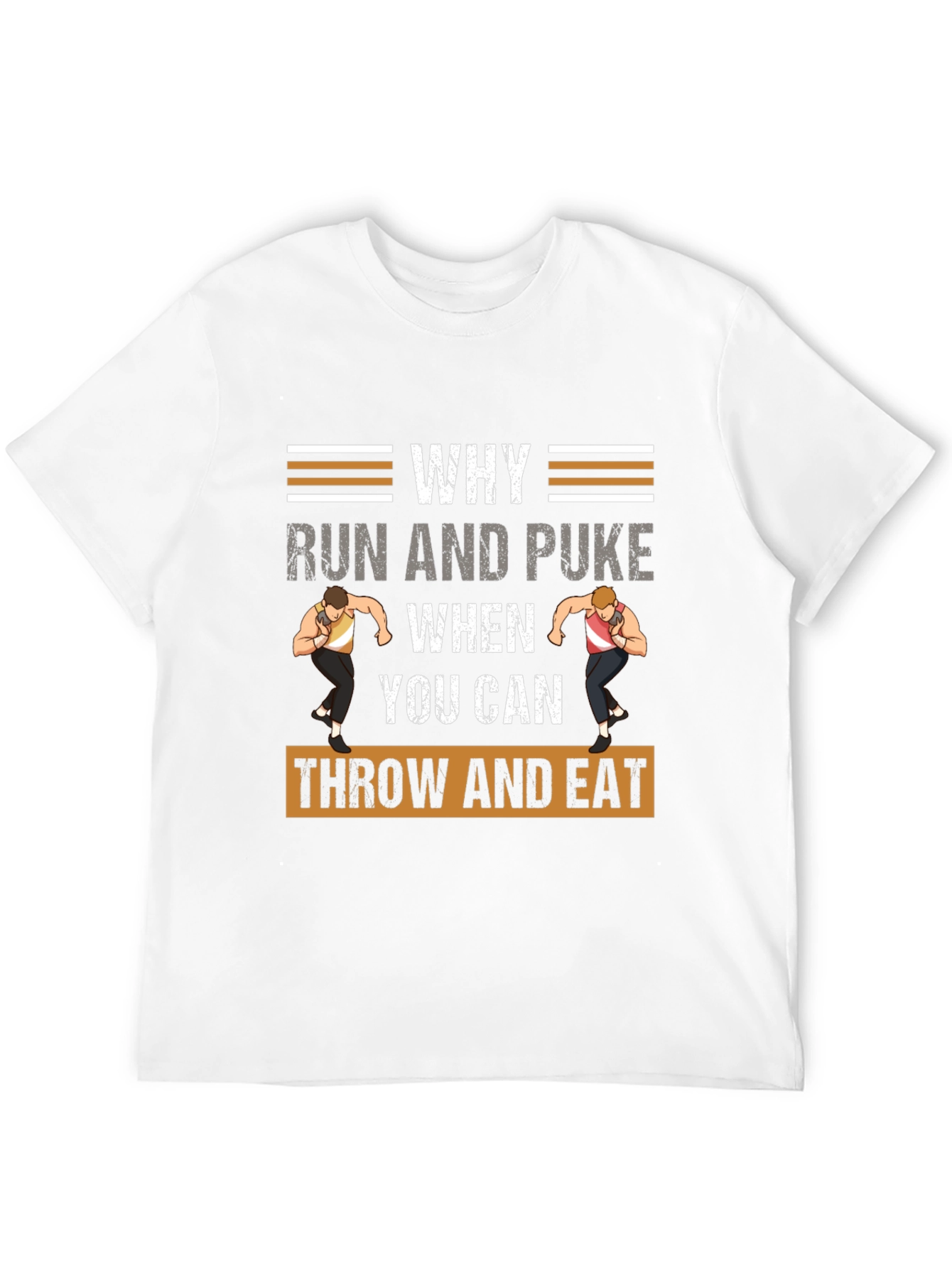 Funny Shot Put T-Shirt - Throw and Eat!