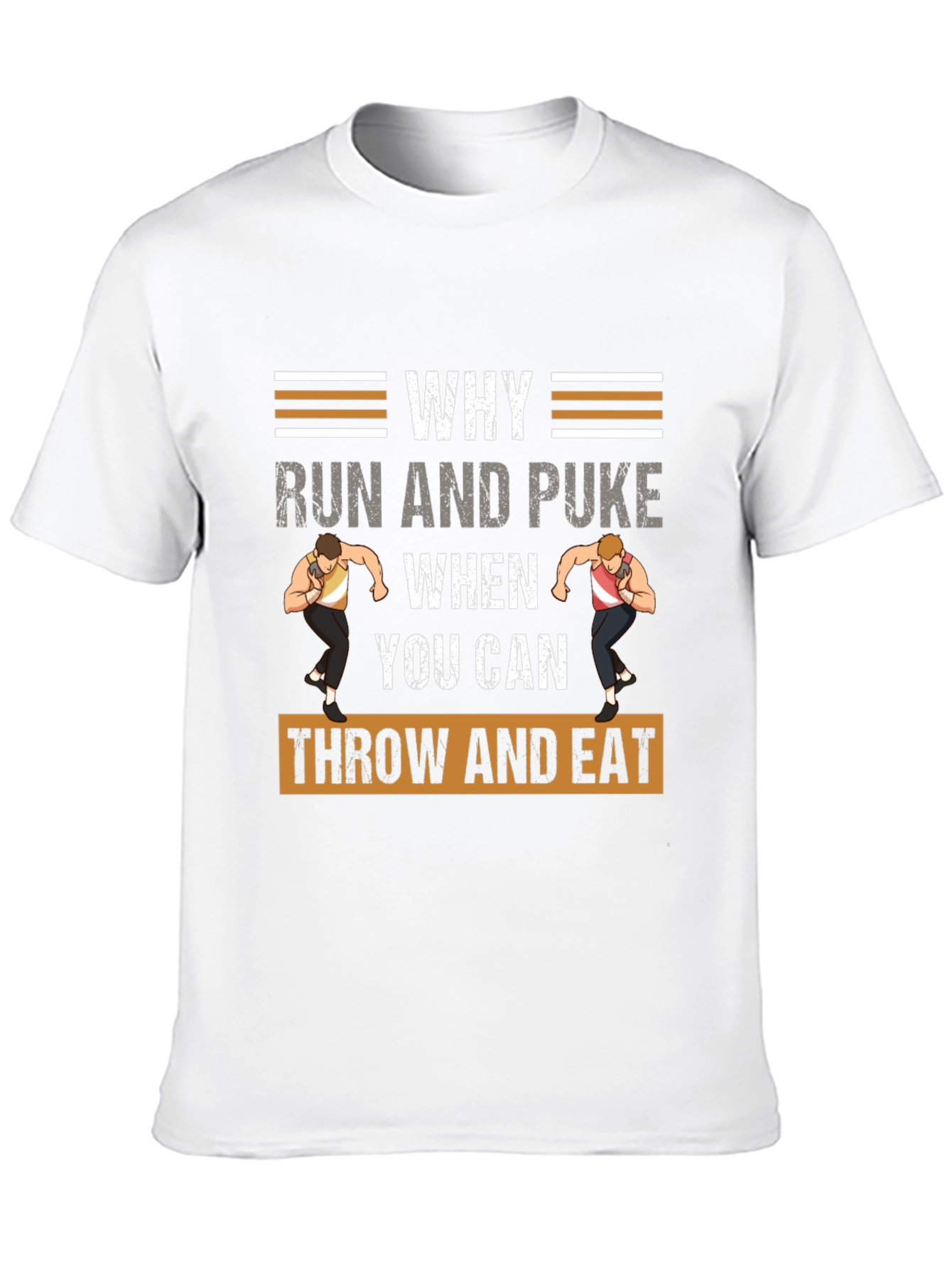 Funny Shot Put T-Shirt - Throw and Eat!