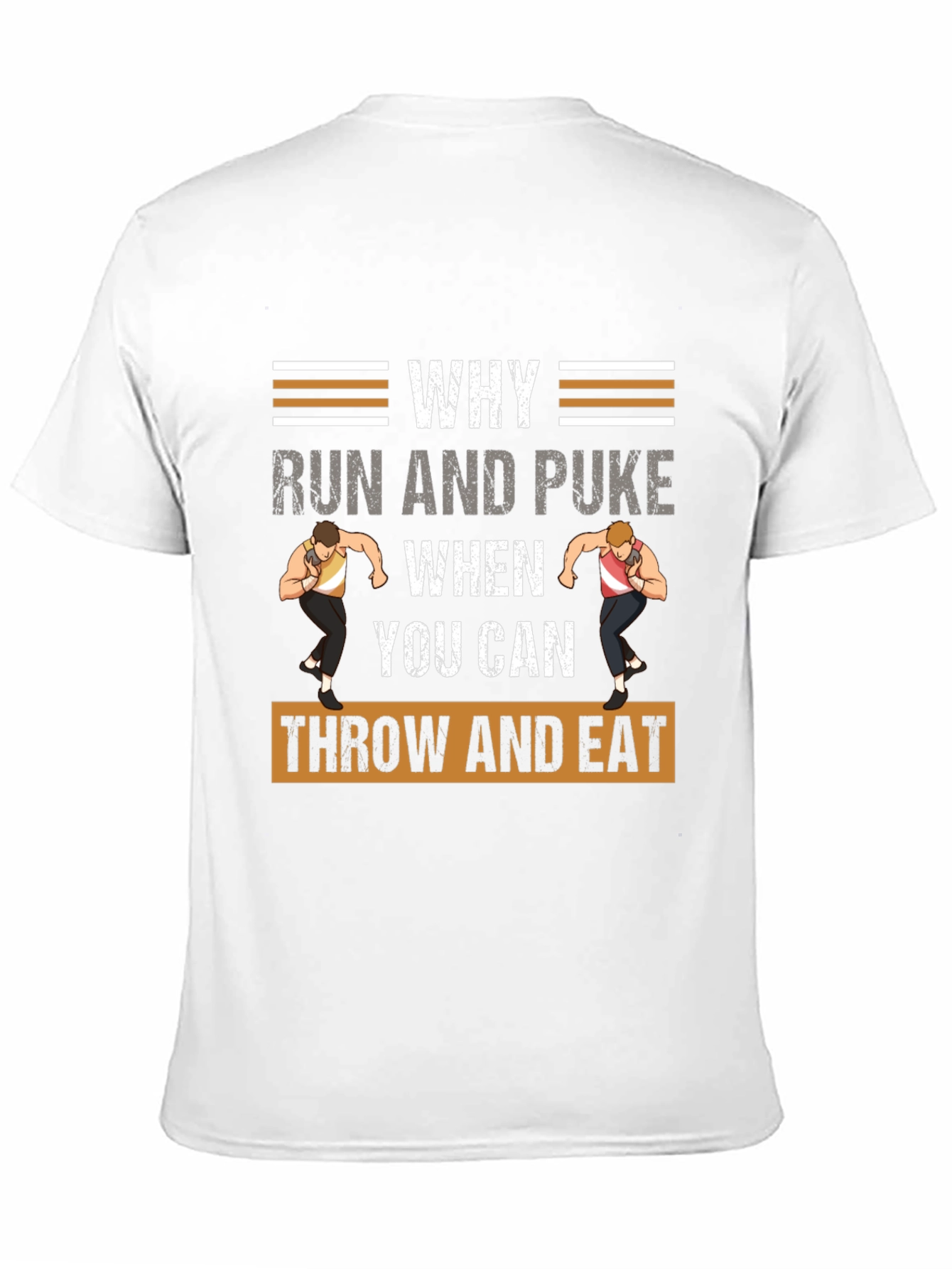 Funny Shot Put T-Shirt - Throw and Eat!