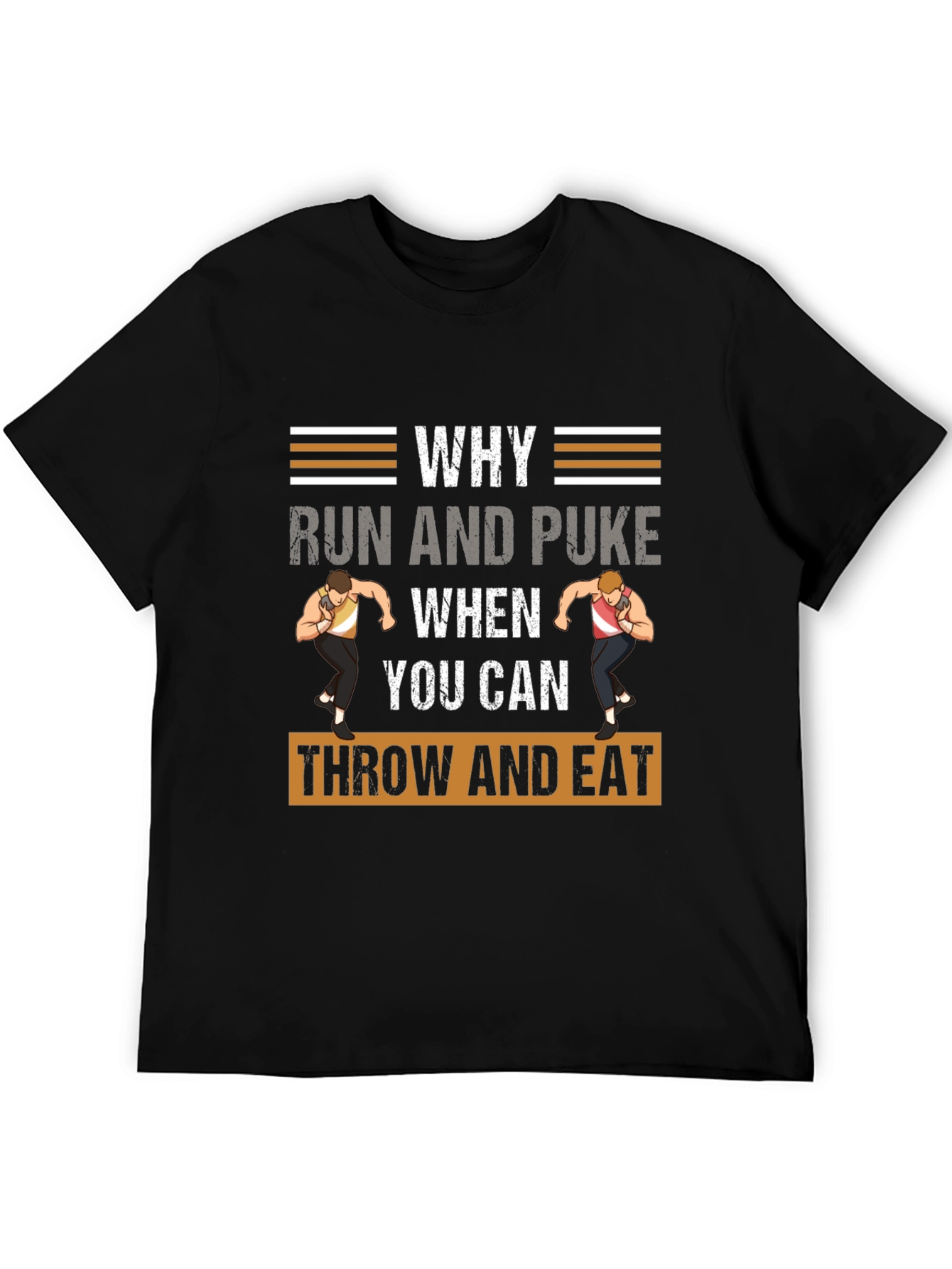 Funny Shot Put T-Shirt - Throw and Eat!