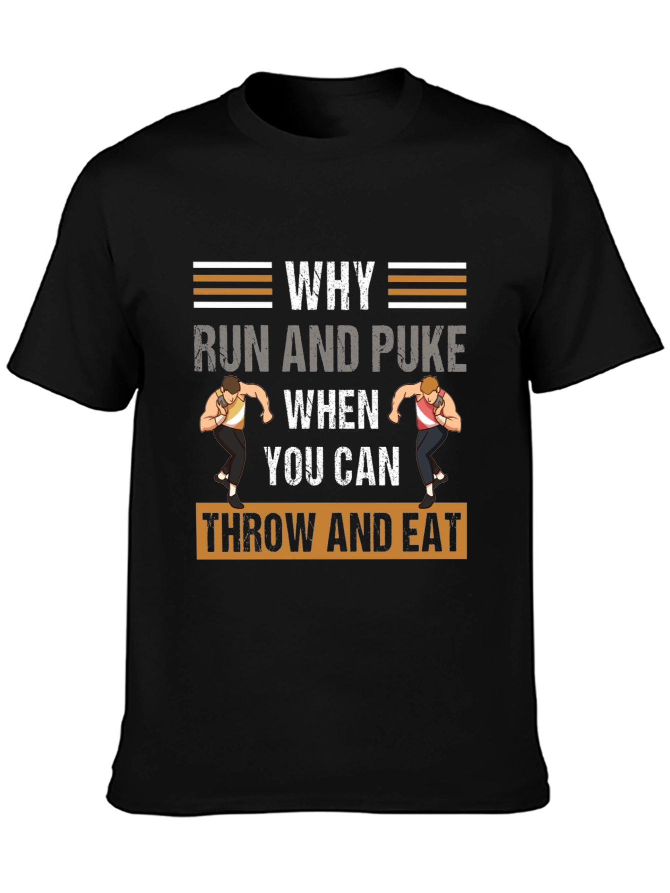 Funny Shot Put T-Shirt - Throw and Eat!