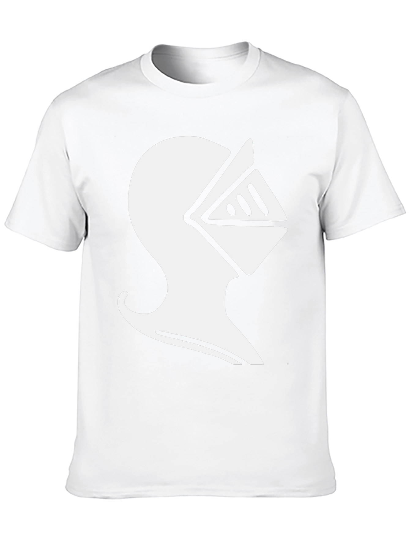 Knight Helmet Graphic Tee - Black Cotton T-Shirt