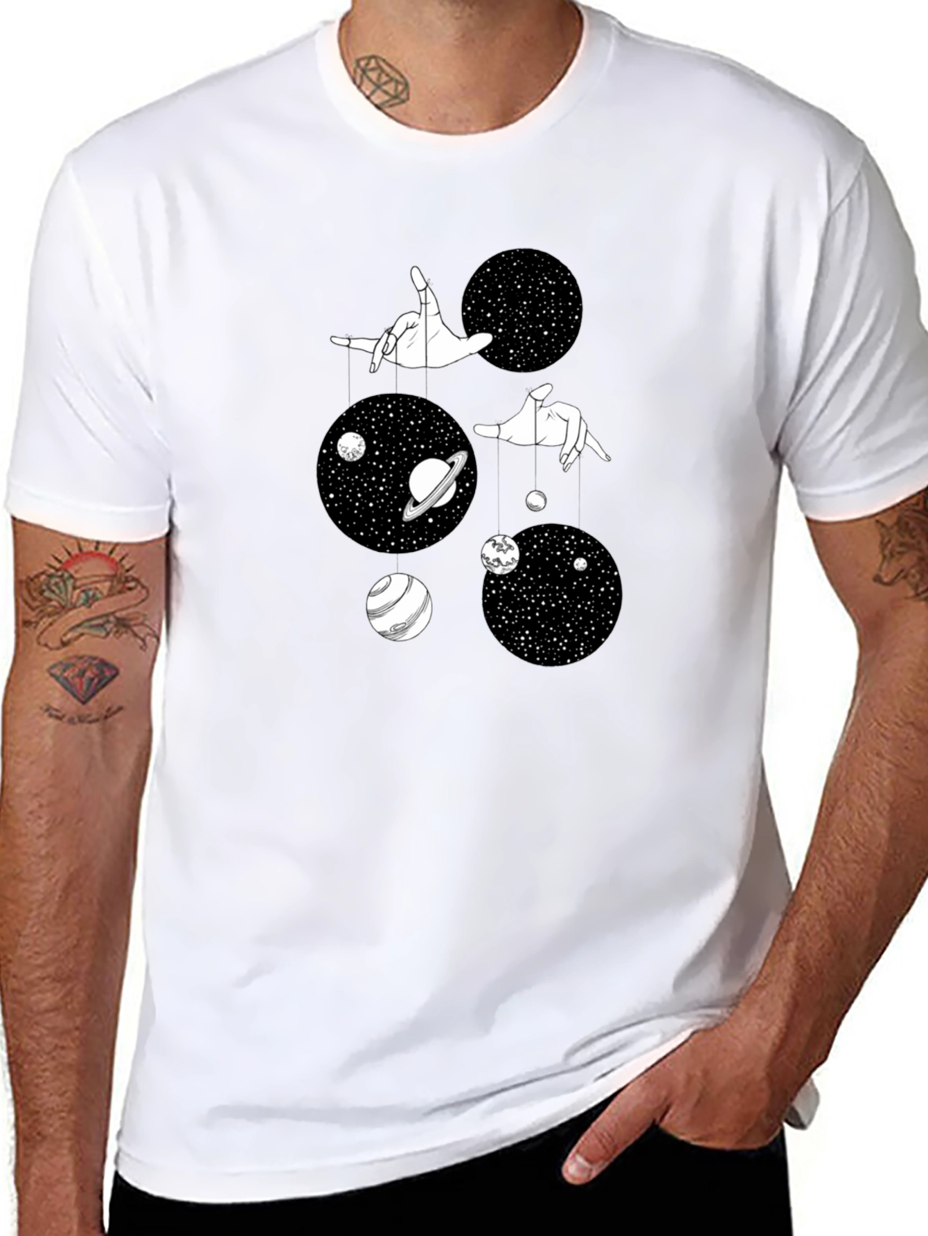 Celestial Puppeteer Black Graphic Tee