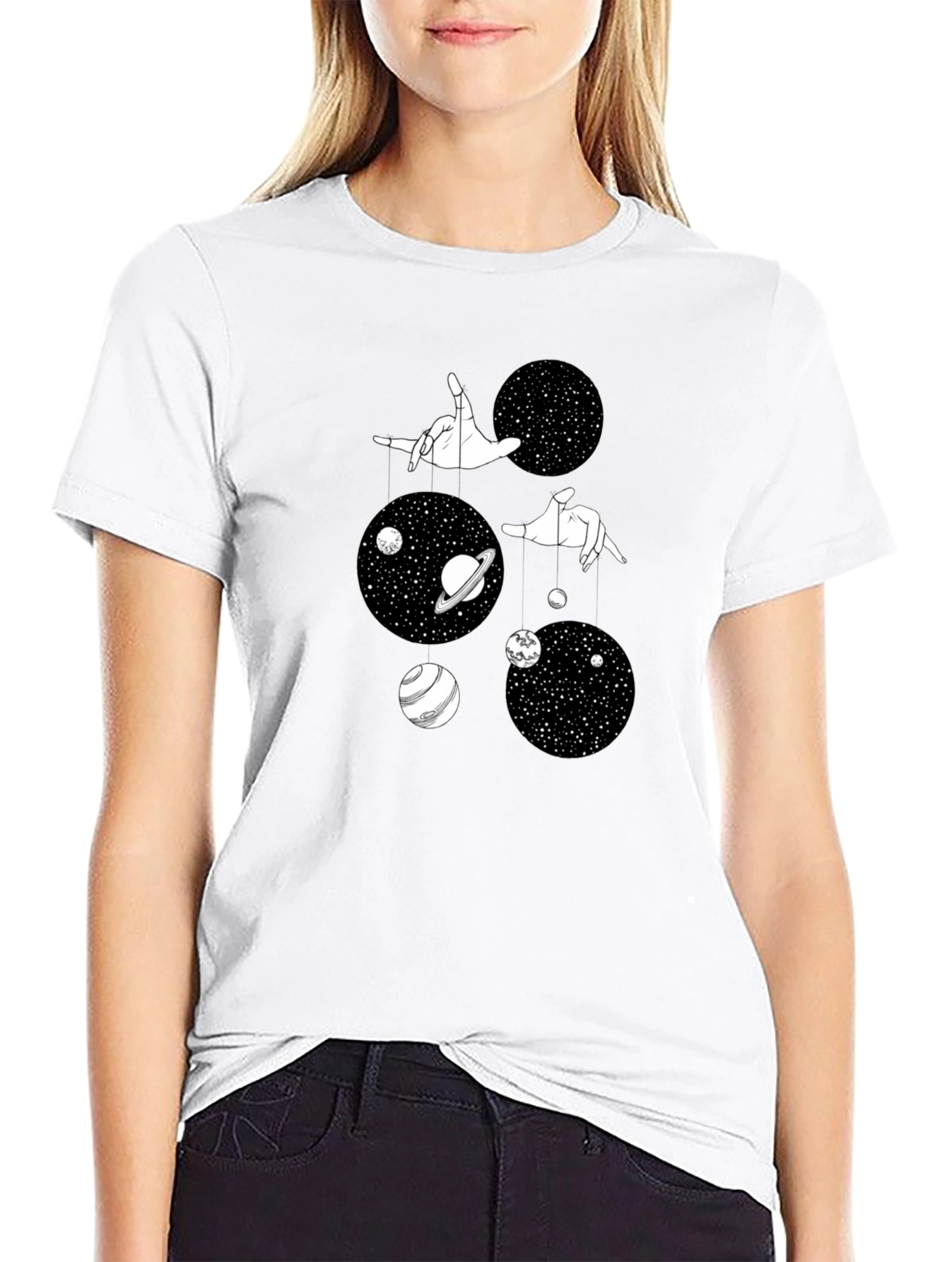 Celestial Puppeteer Black Graphic Tee