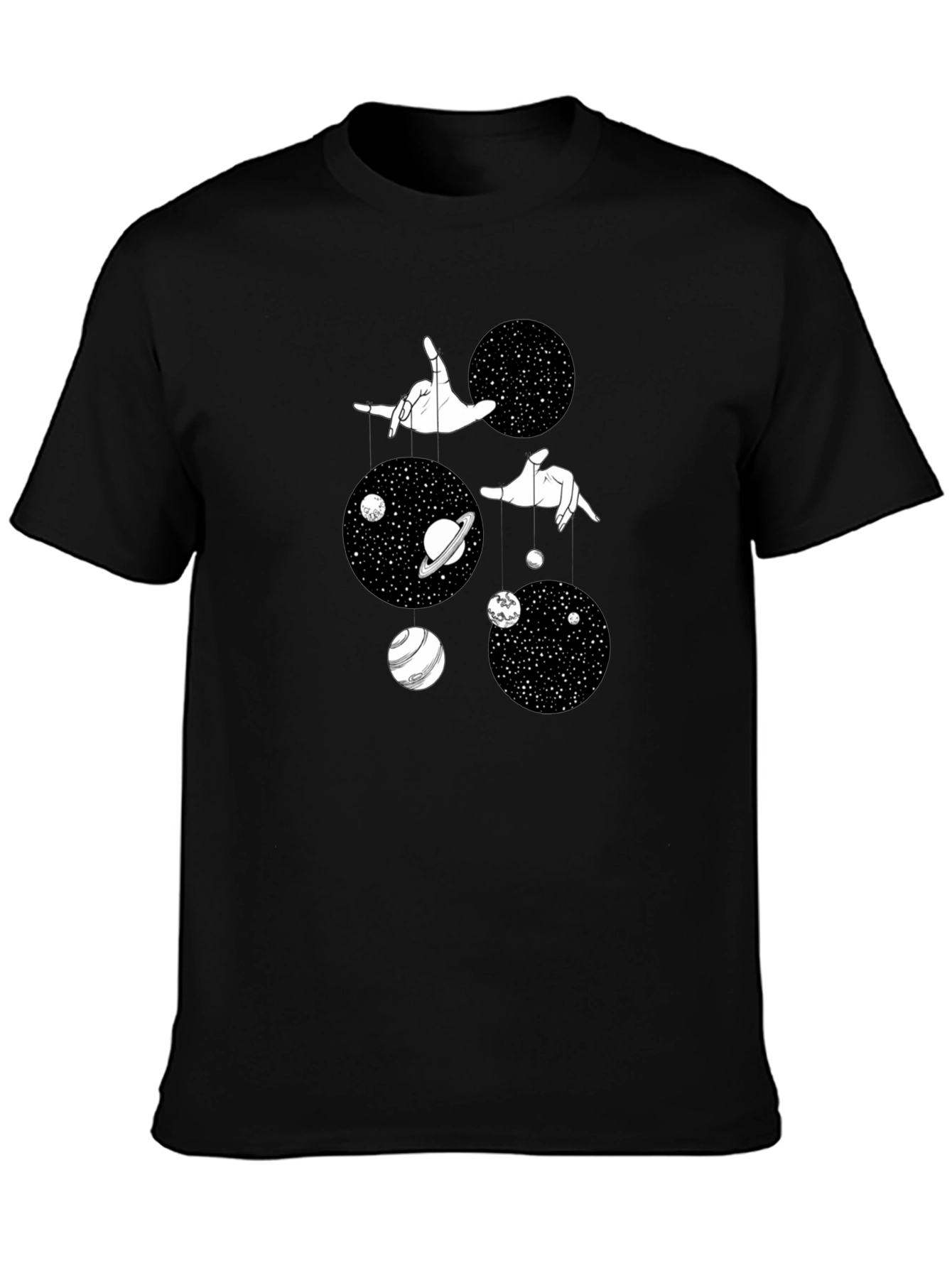 Celestial Puppeteer Black Graphic Tee