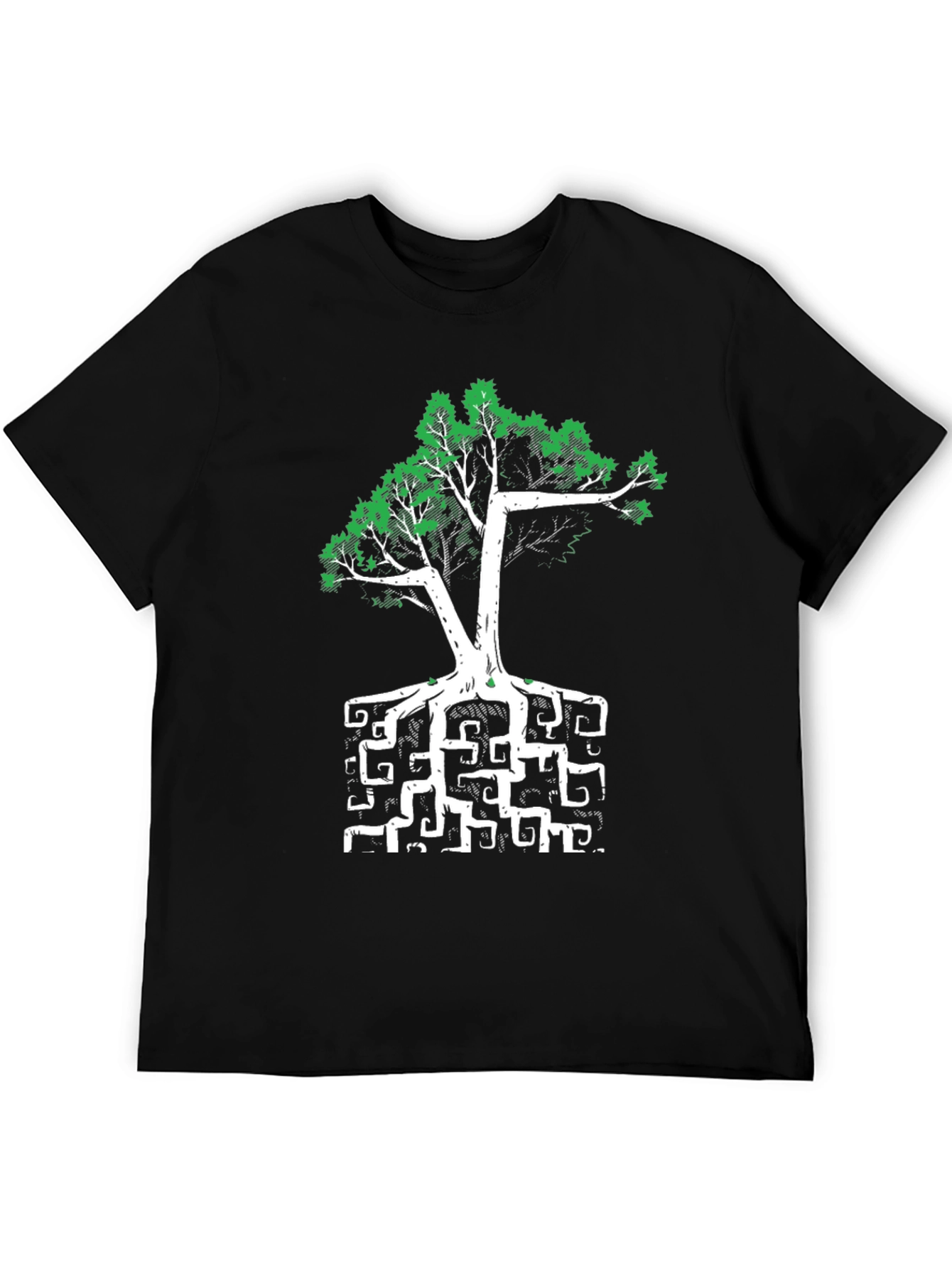 Artsy Tree Graphic Tee - Unique Root Design