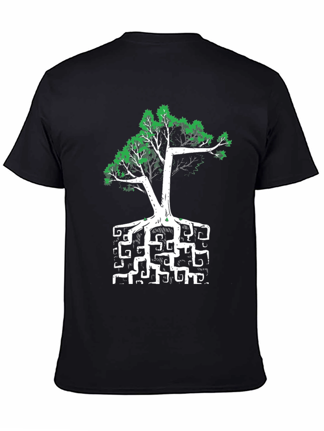 Artsy Tree Graphic Tee - Unique Root Design