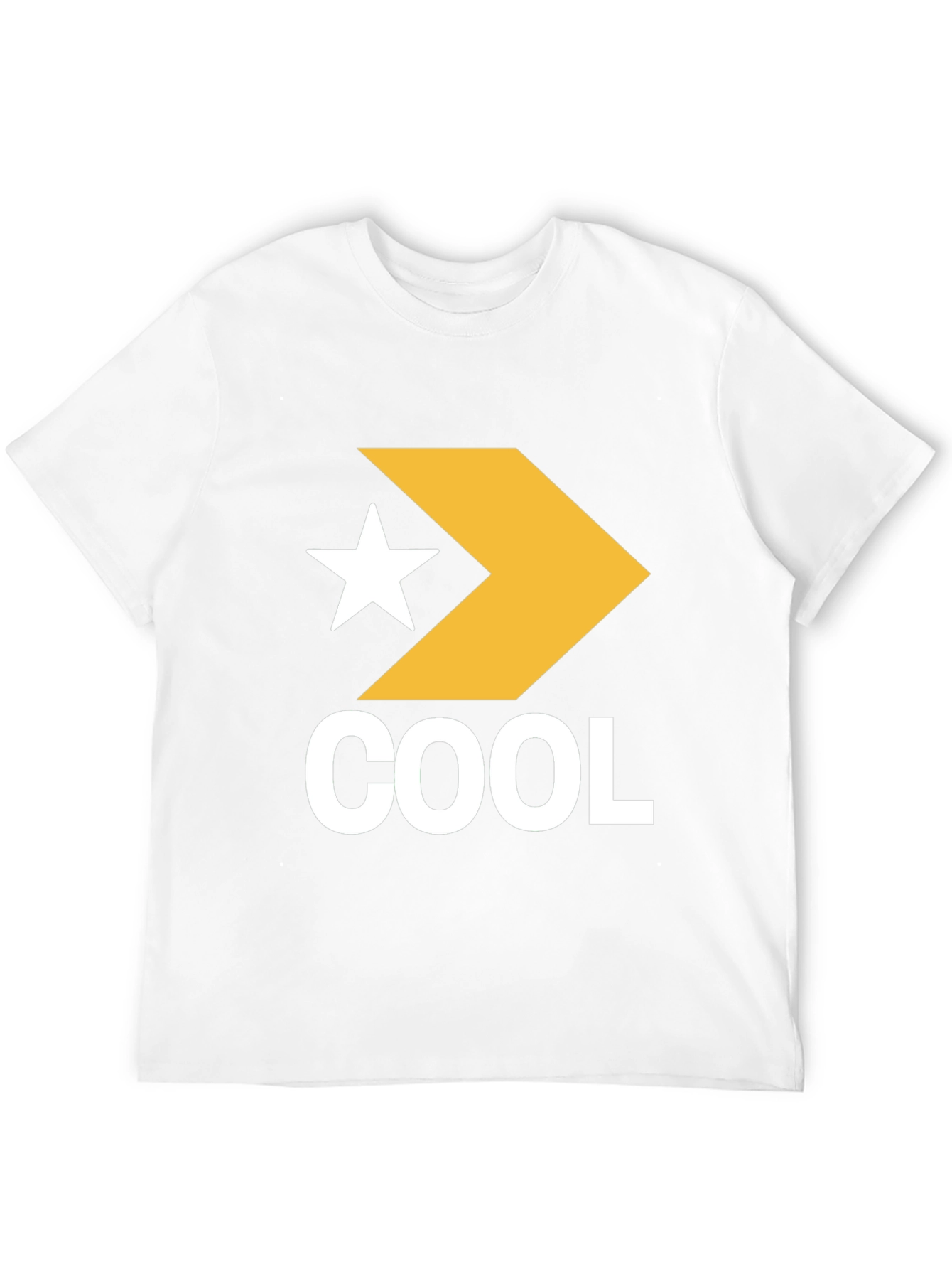 Cool Graphic Tee - Star Chevron Logo - Black