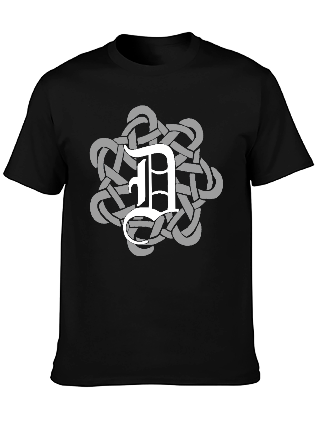 Celtic Knot D Black T-Shirt