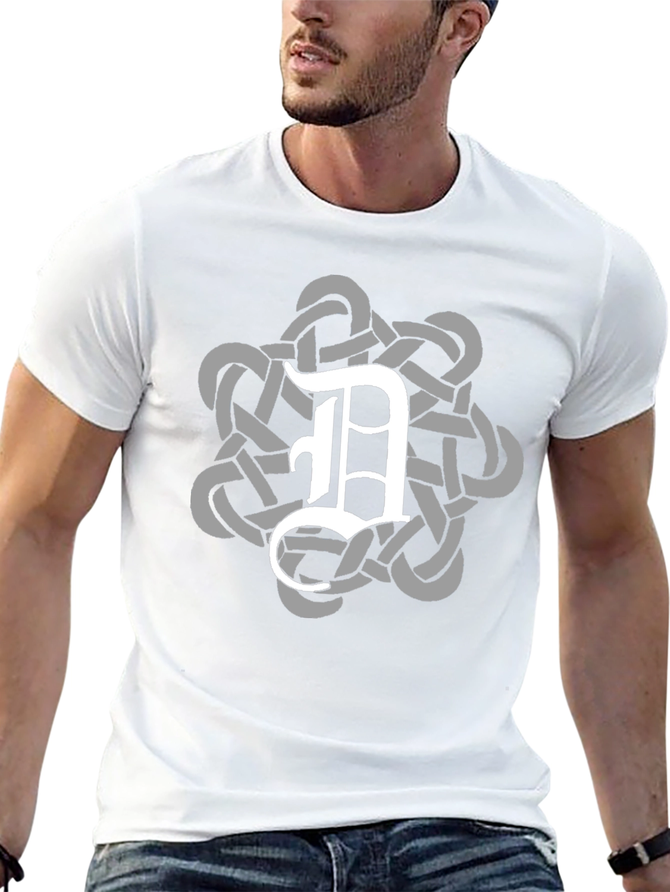 Celtic Knot D Black T-Shirt