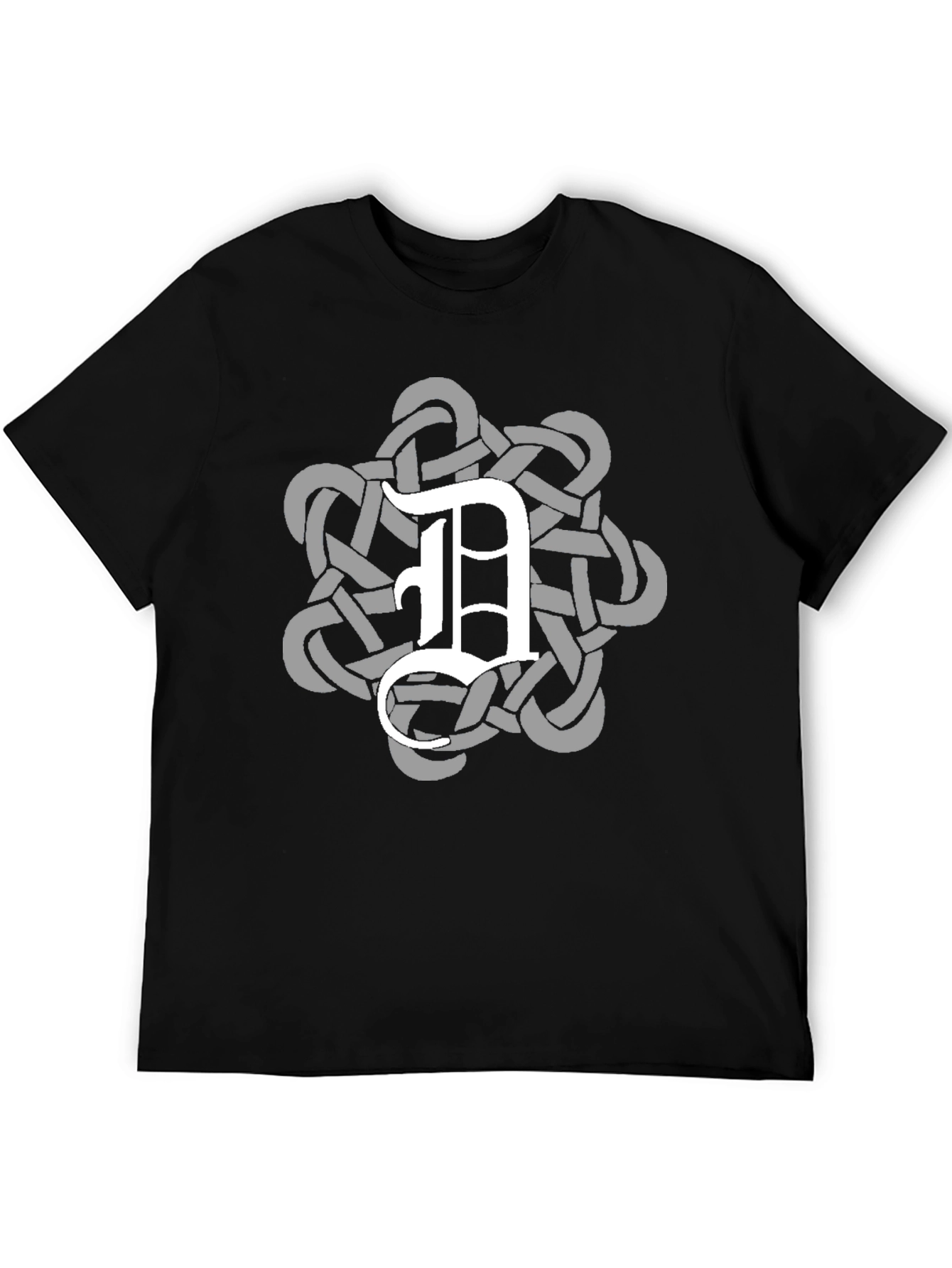 Celtic Knot D Black T-Shirt