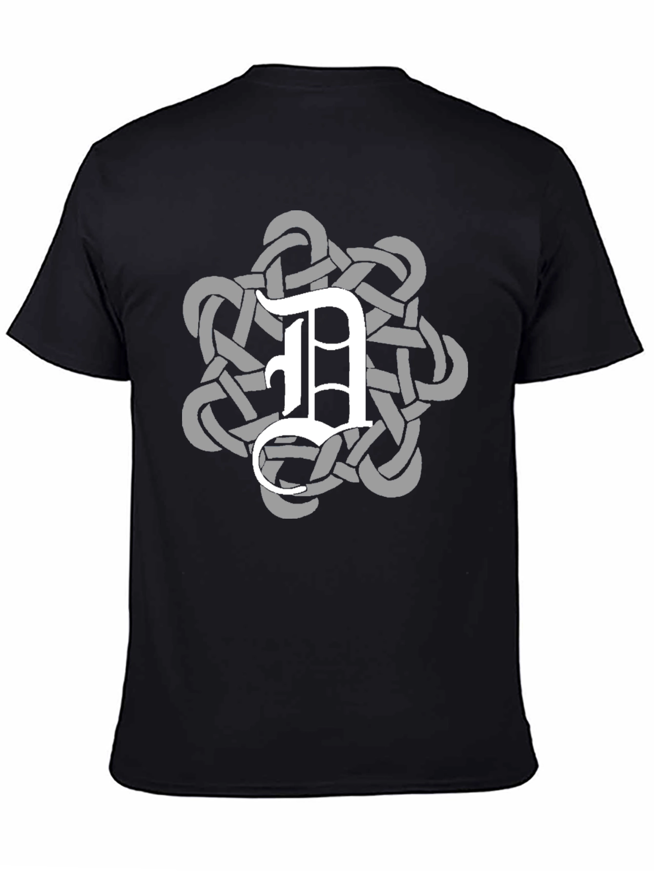 Celtic Knot D Black T-Shirt