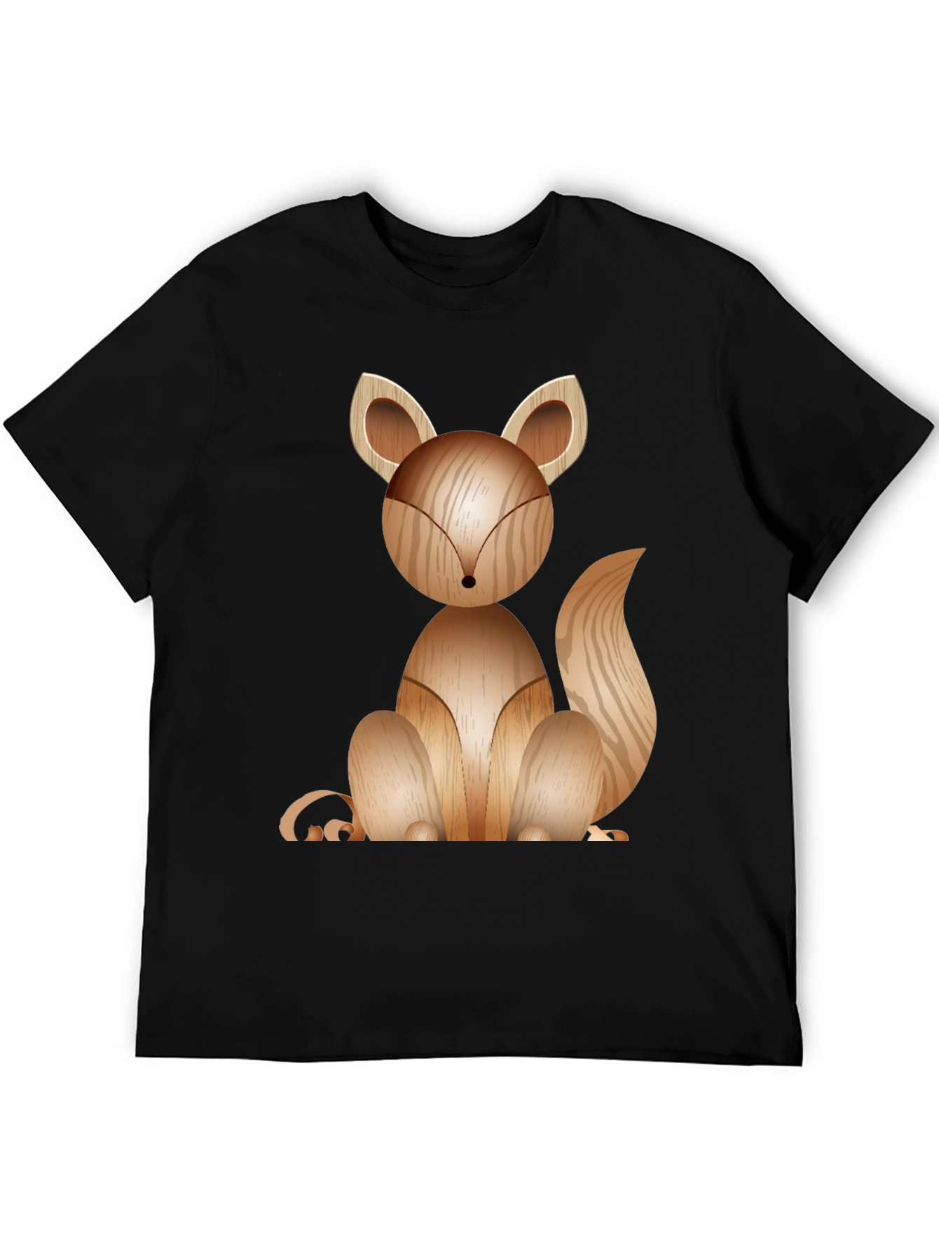 Wooden Fox Graphic Tee - Stylish Casual Wear