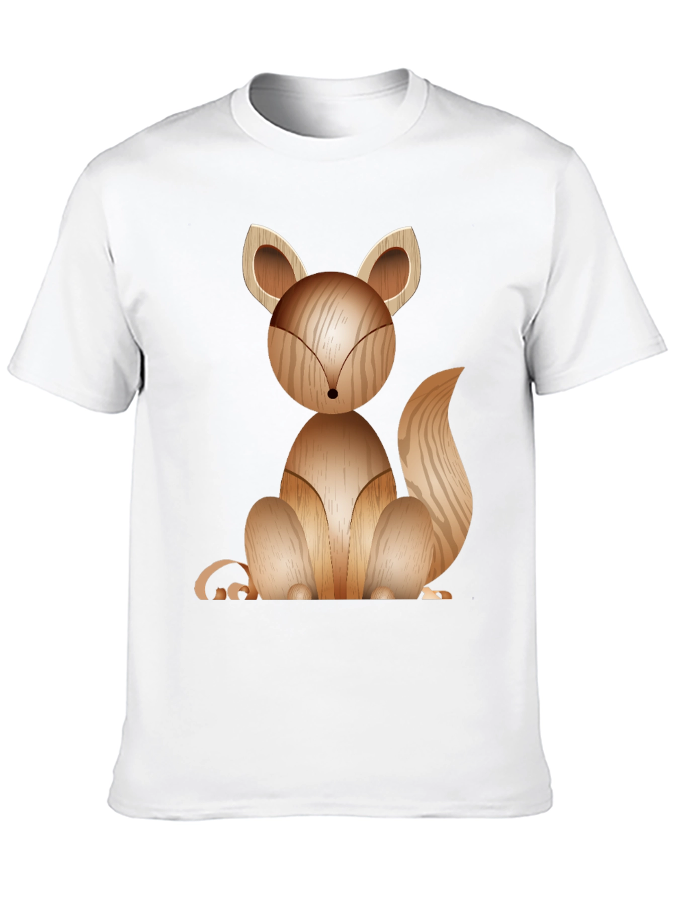 Wooden Fox Graphic Tee - Stylish Casual Wear