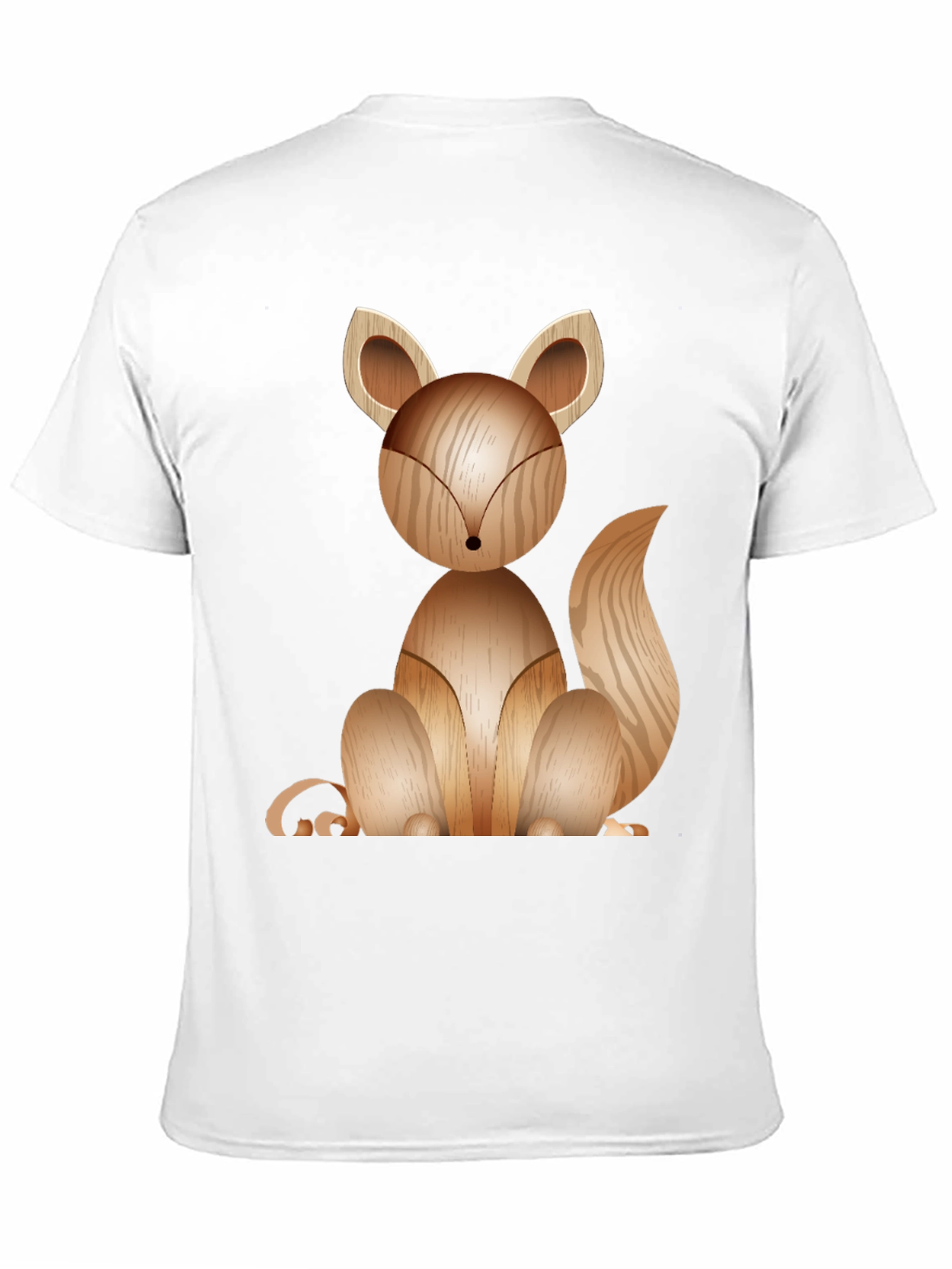 Wooden Fox Graphic Tee - Stylish Casual Wear