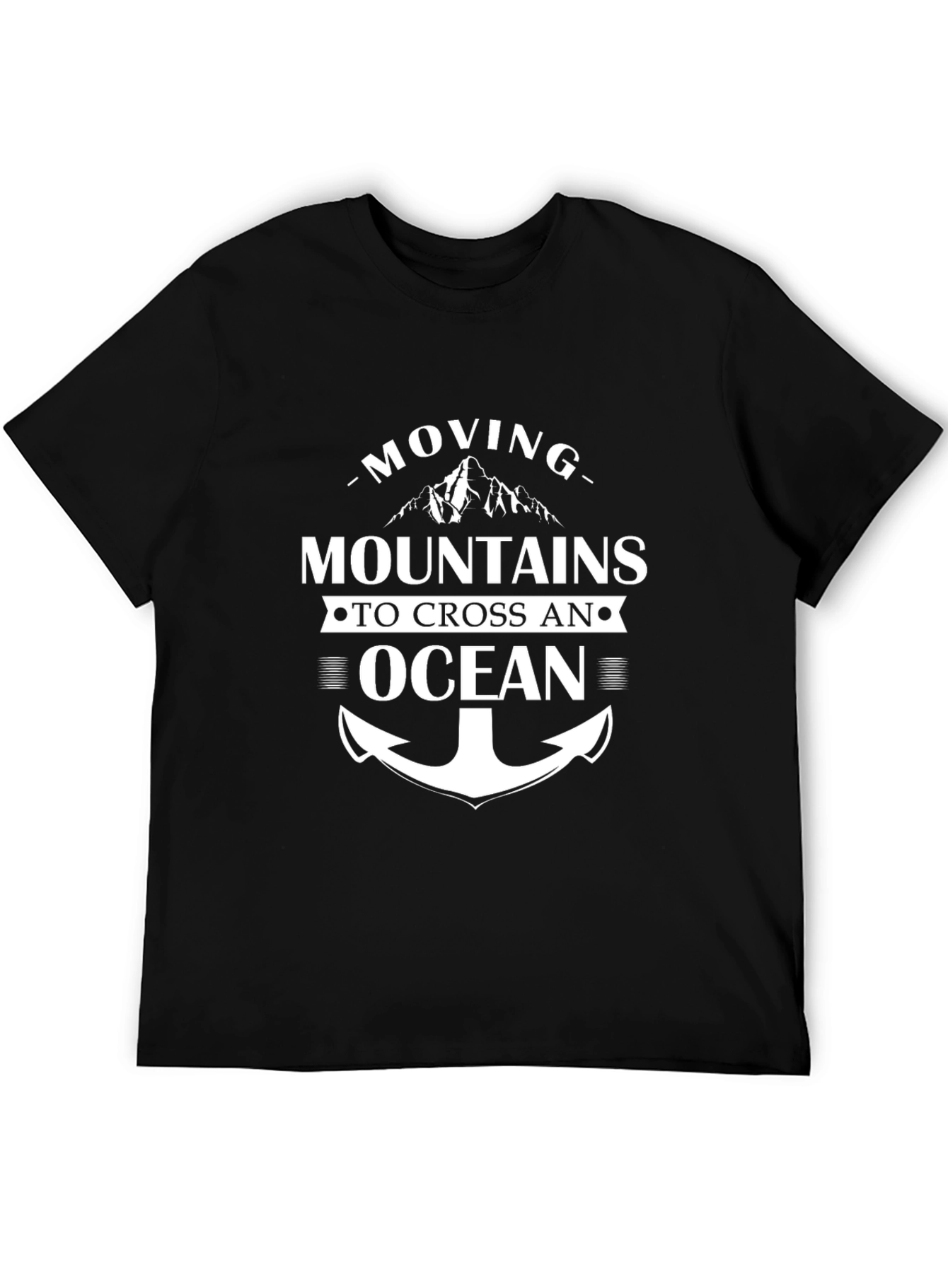 Moving Mountains Anchor T-Shirt - Black