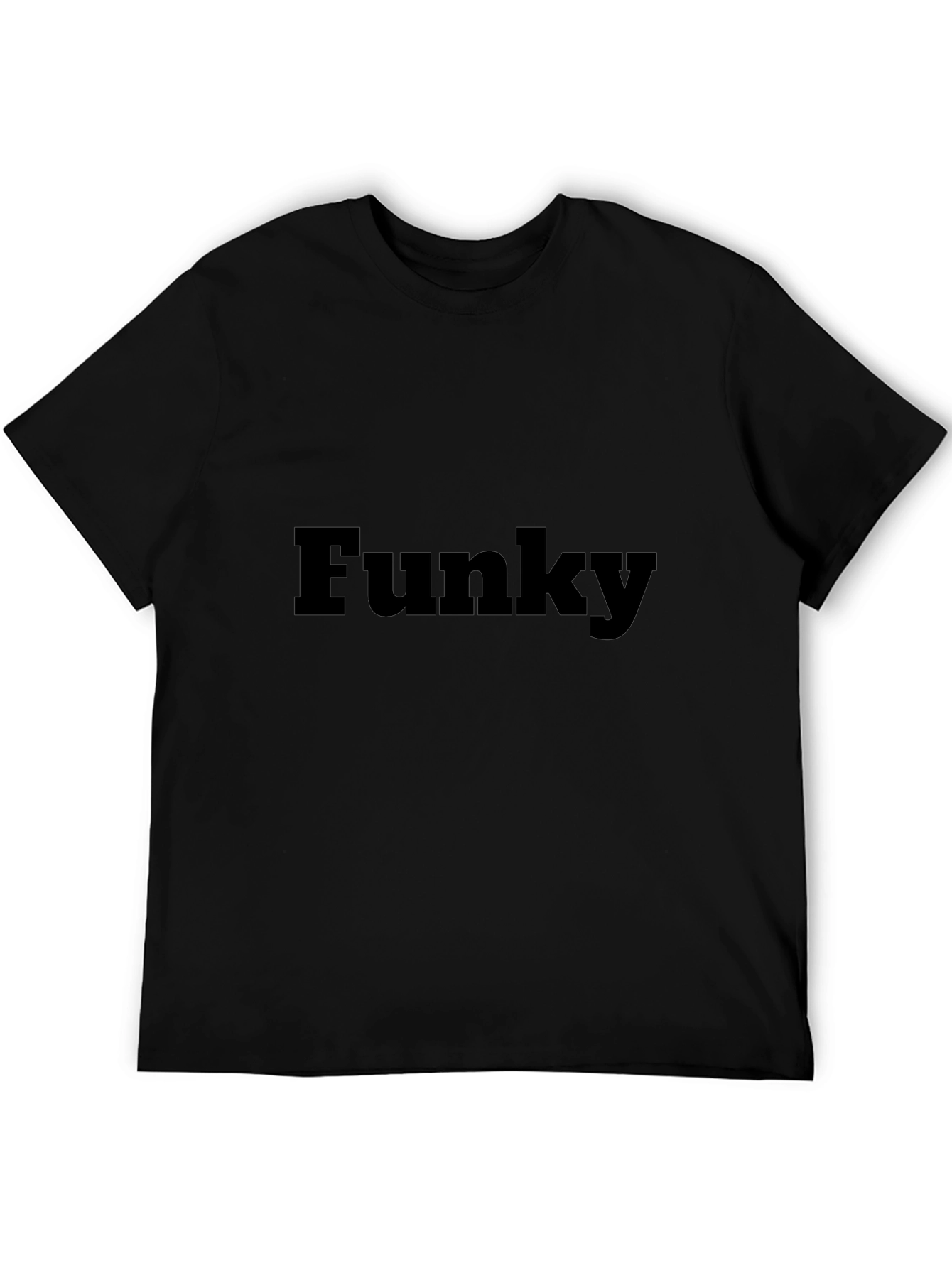 Funky Graphic Print Black T-Shirt