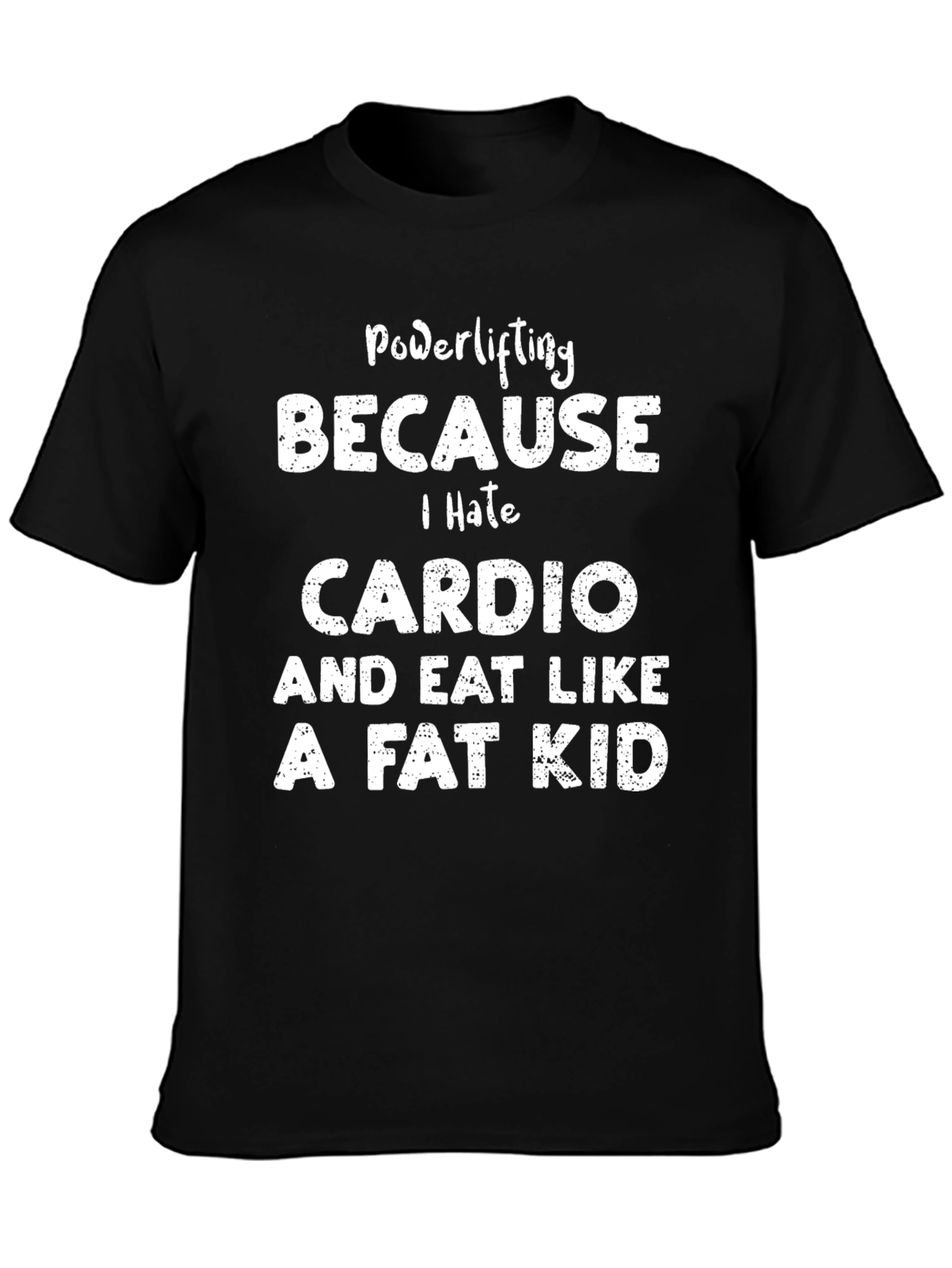Powerlifting Cardio Hate Graphic Tee