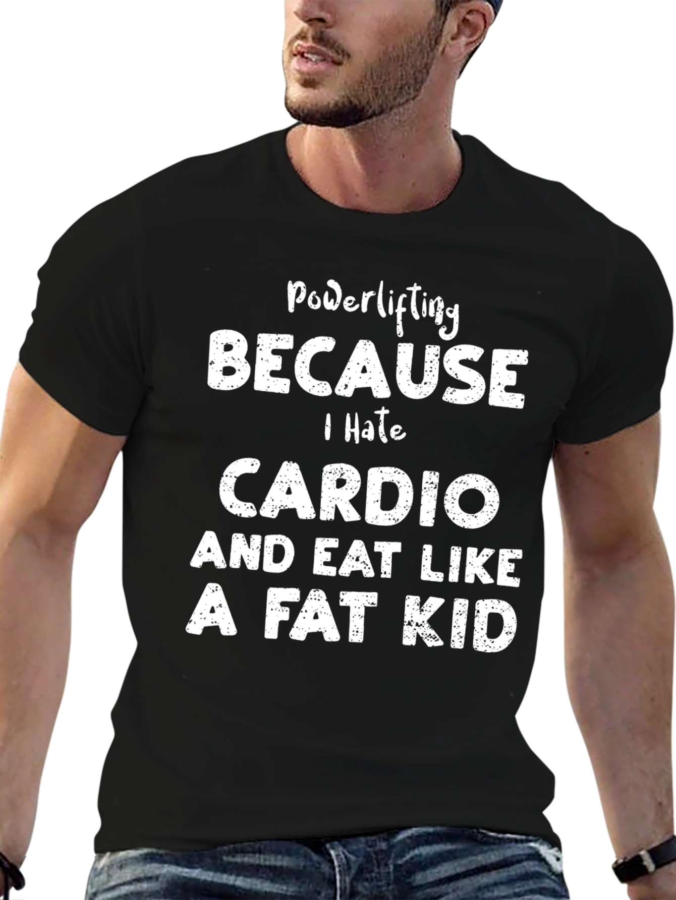 Powerlifting Cardio Hate Graphic Tee
