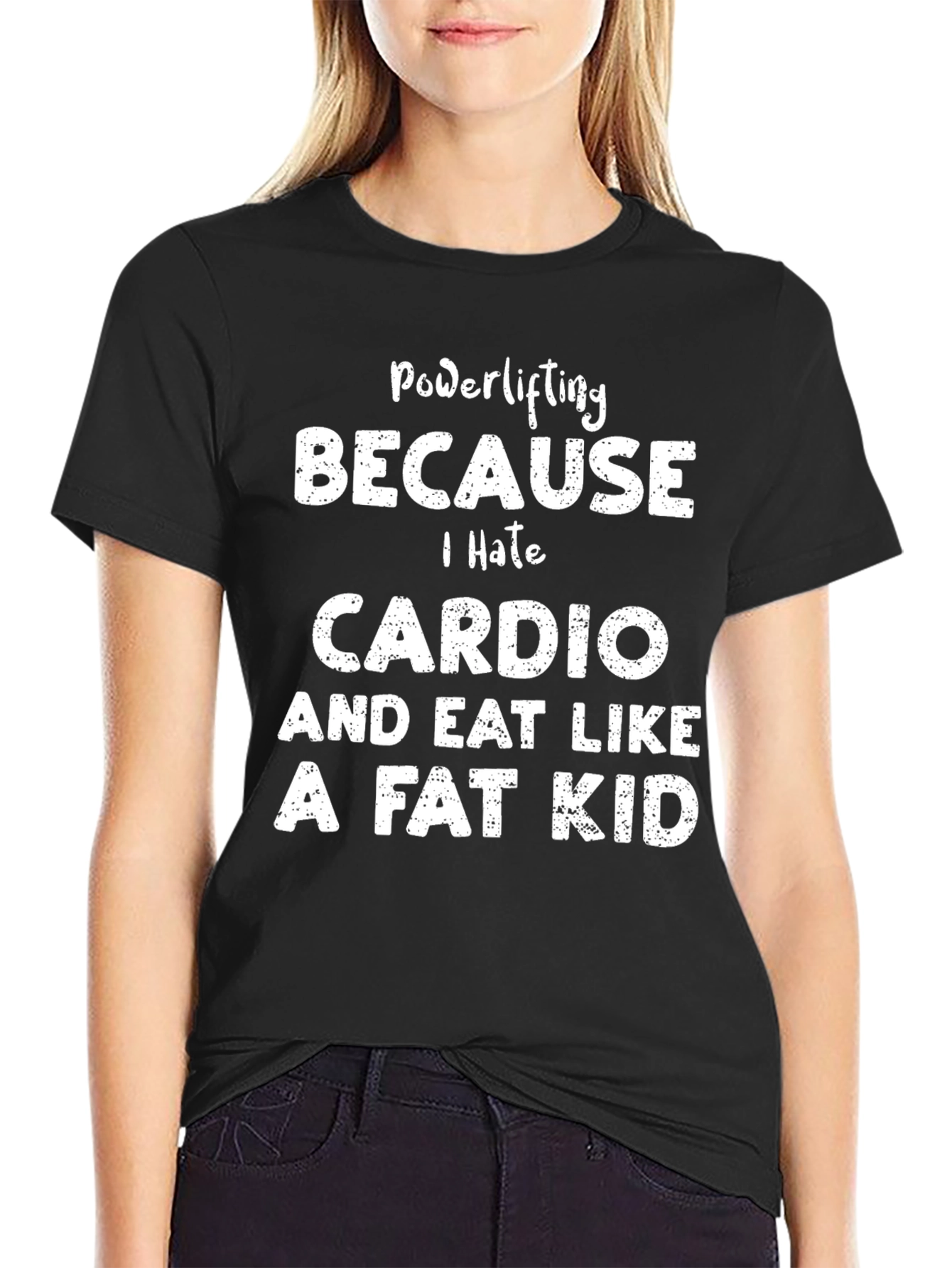 Powerlifting Cardio Hate Graphic Tee