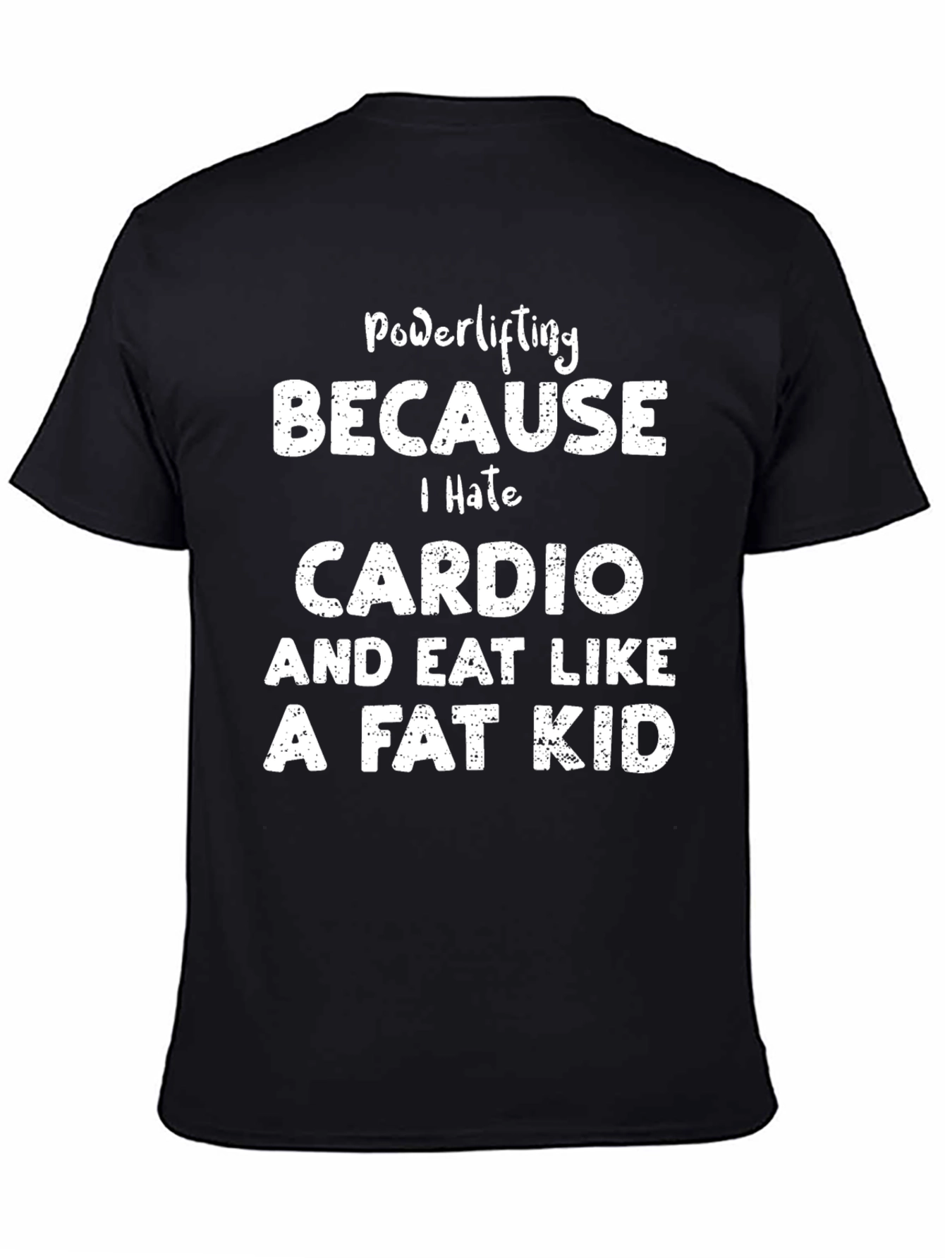 Powerlifting Cardio Hate Graphic Tee