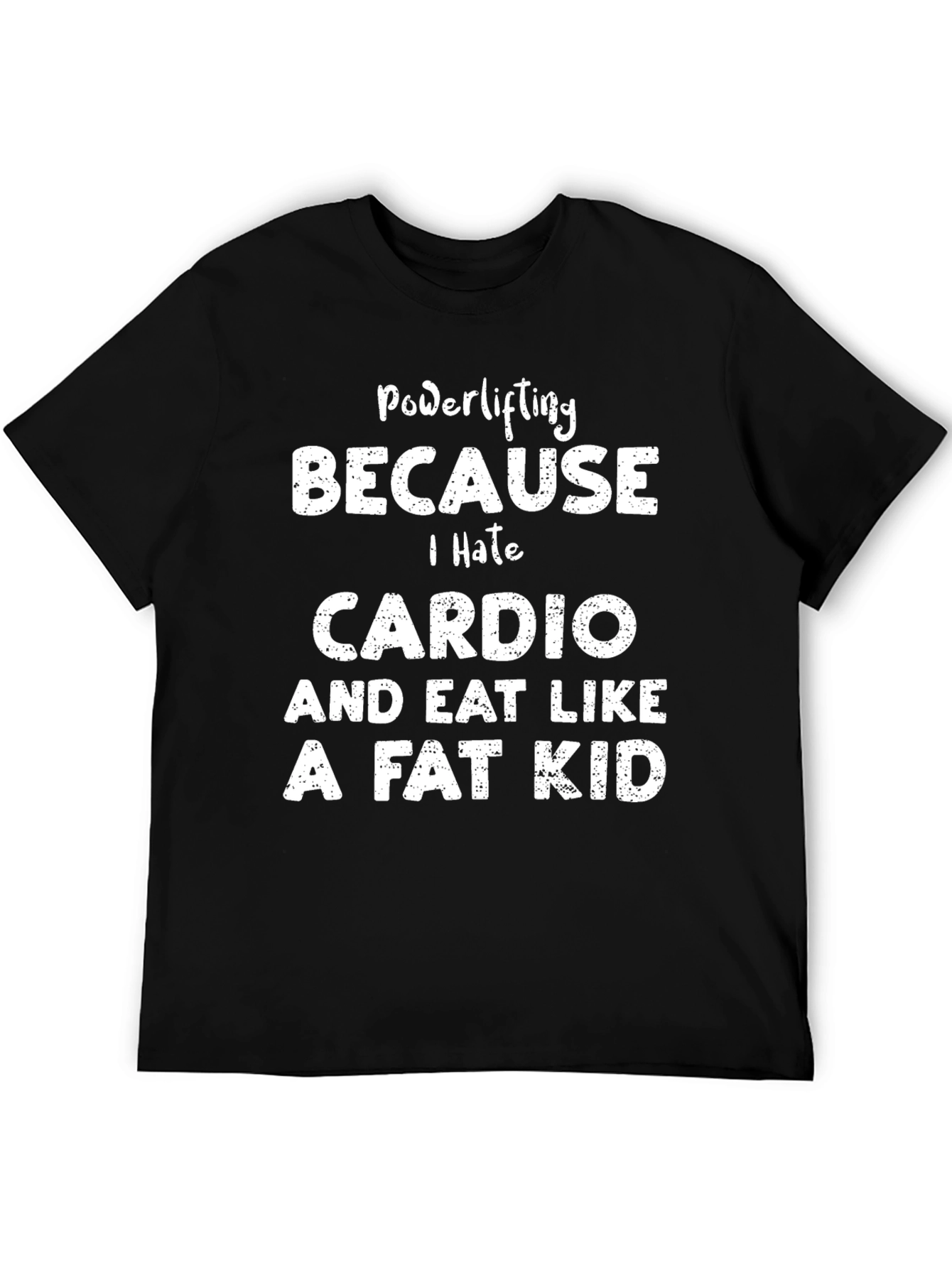 Powerlifting Cardio Hate Graphic Tee
