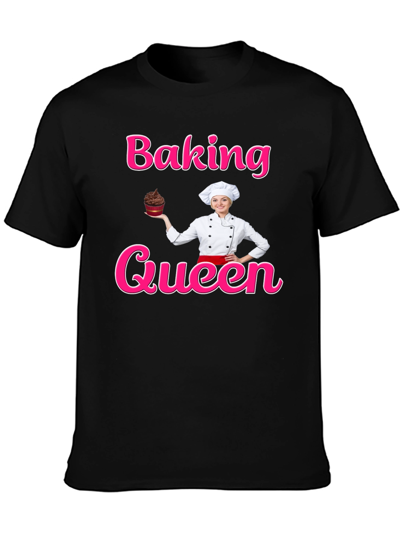 Baking Queen T-Shirt - Chef Cupcake Design