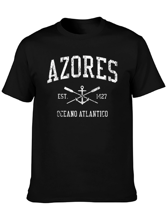 Azores Est. 1427 Black T-Shirt