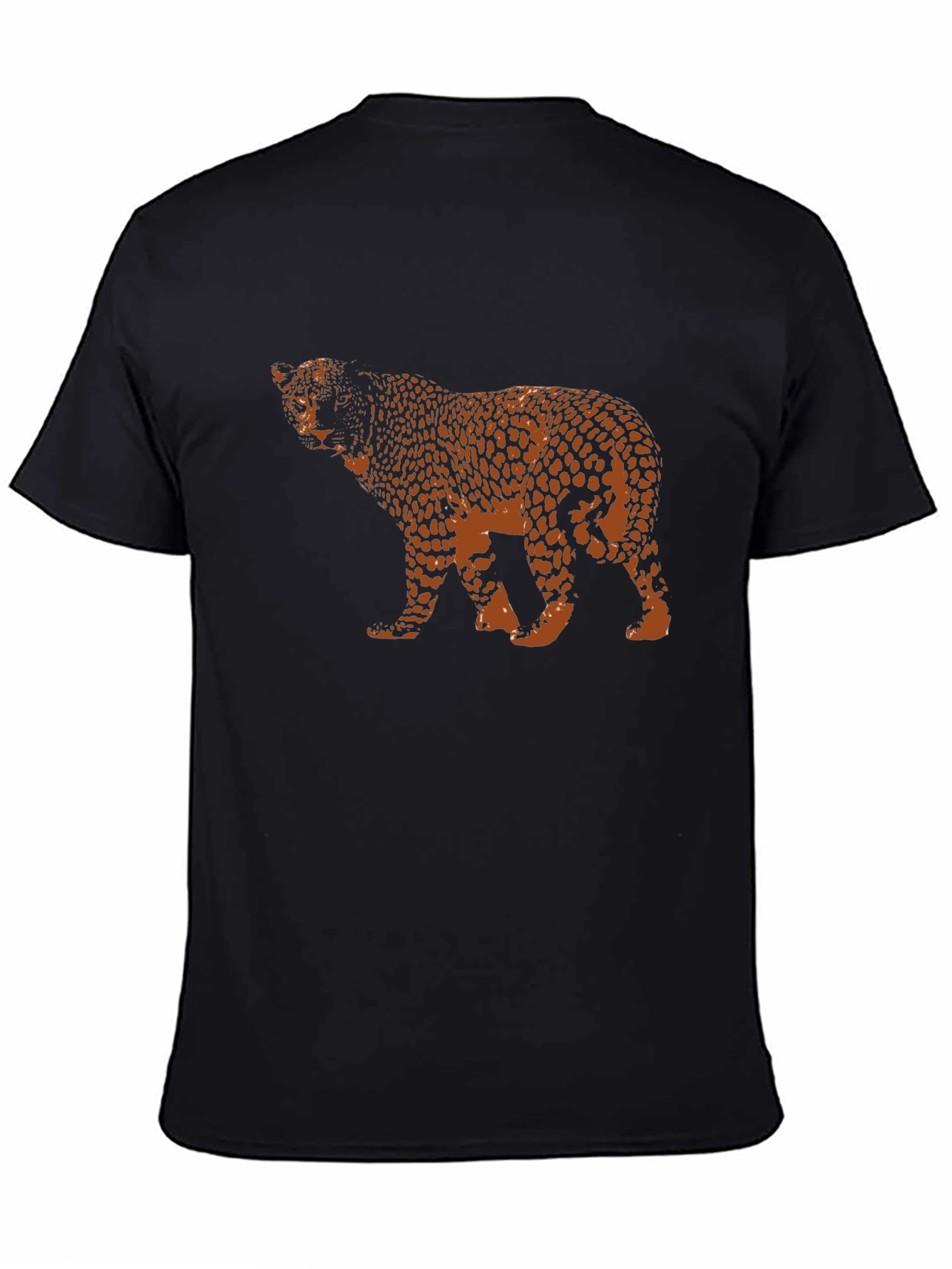 Leopard Print Black T-Shirt