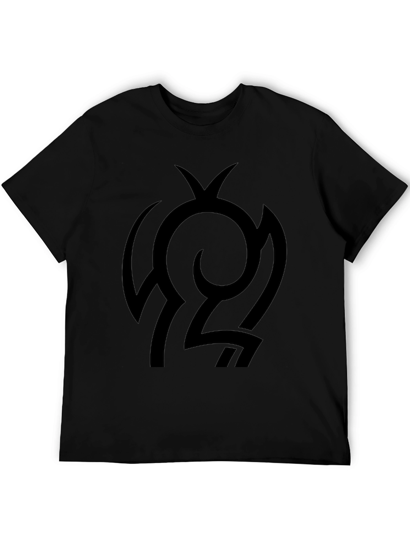 Abstract Graphic Black T-Shirt