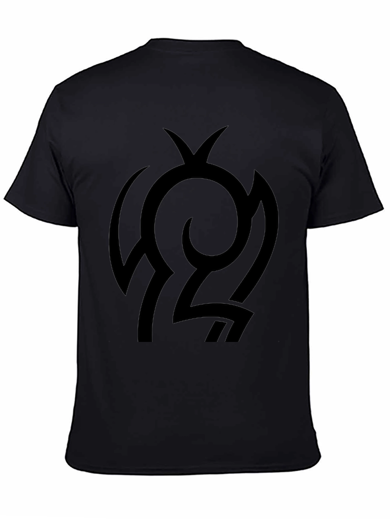 Abstract Graphic Black T-Shirt