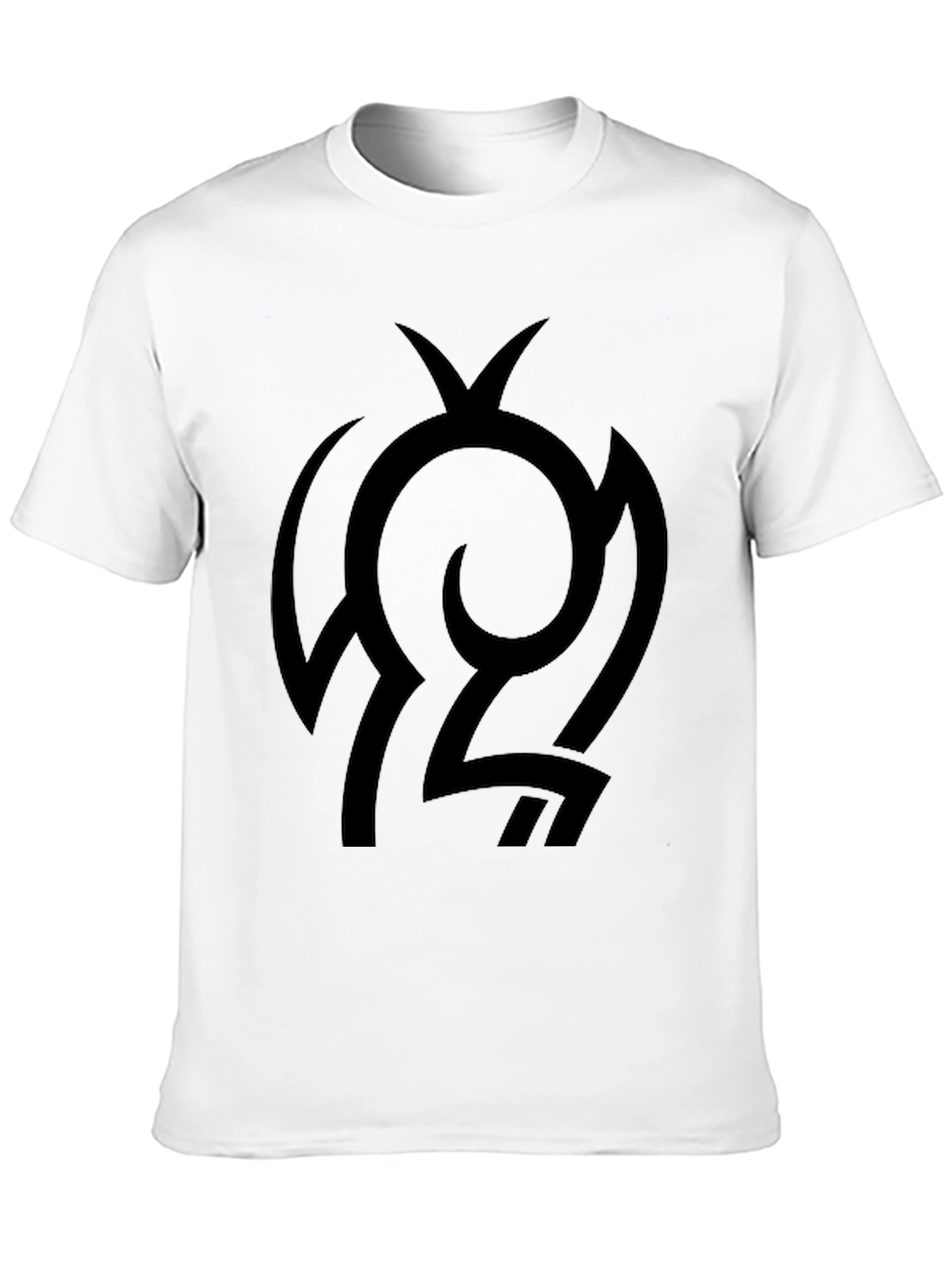Abstract Graphic Black T-Shirt