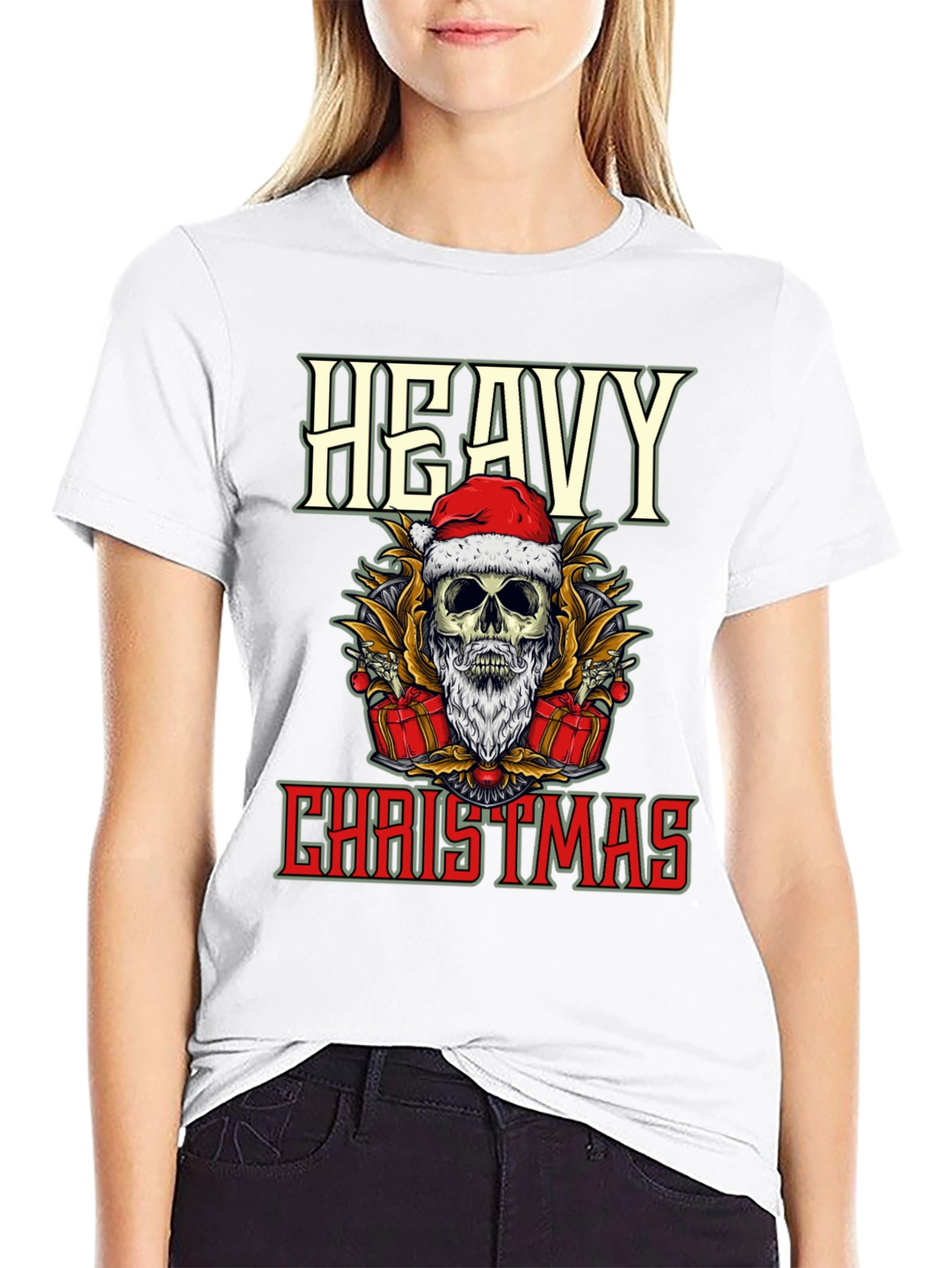 Heavy Christmas Skeleton T-Shirt