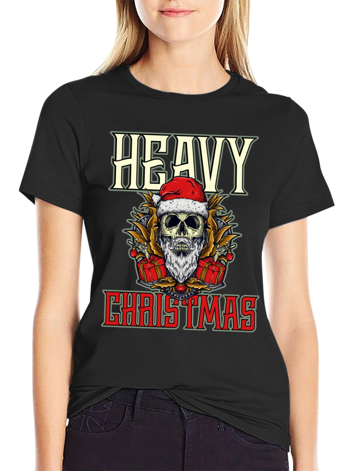 Heavy Christmas Skeleton T-Shirt