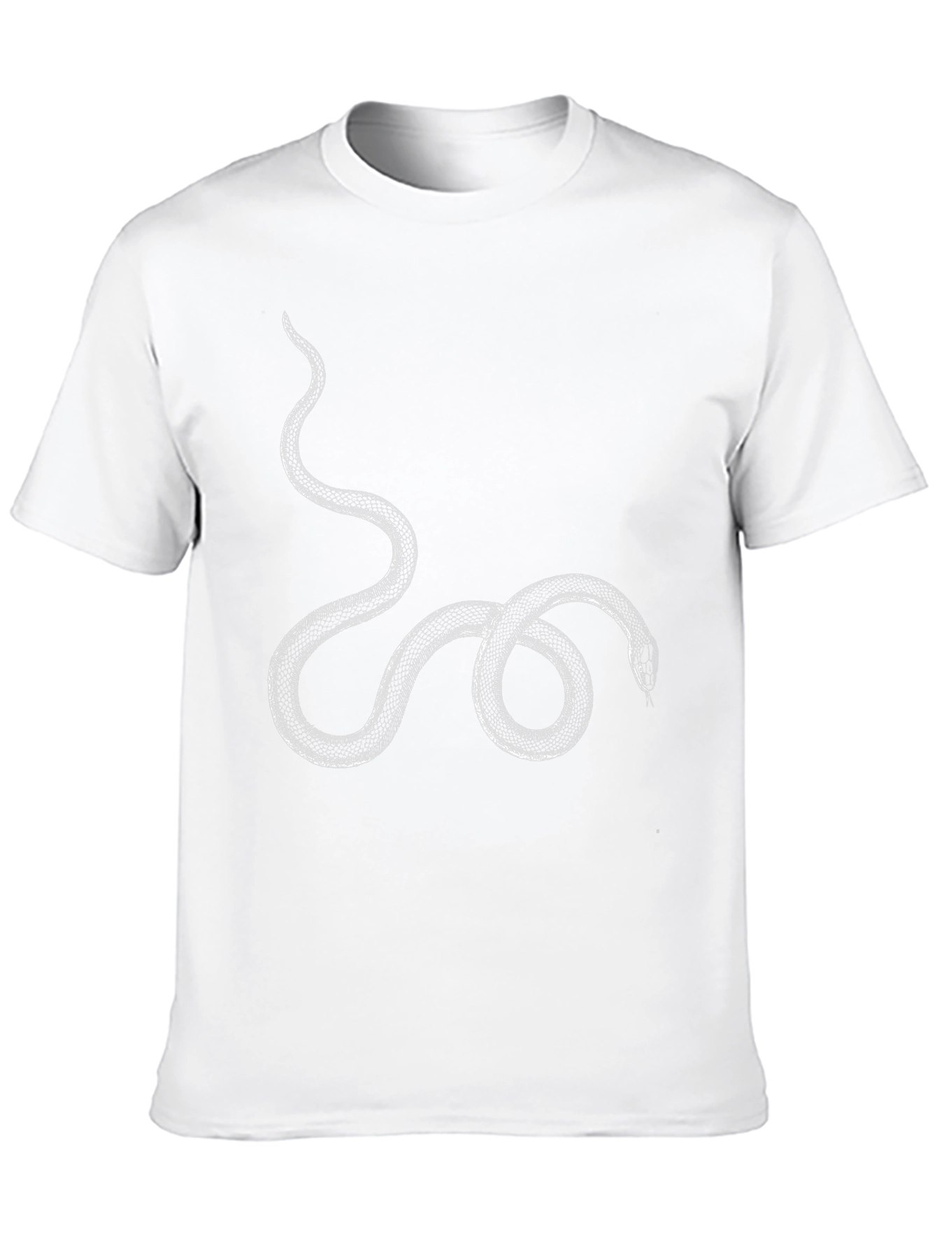 Black T-Shirt with Snake Graphic