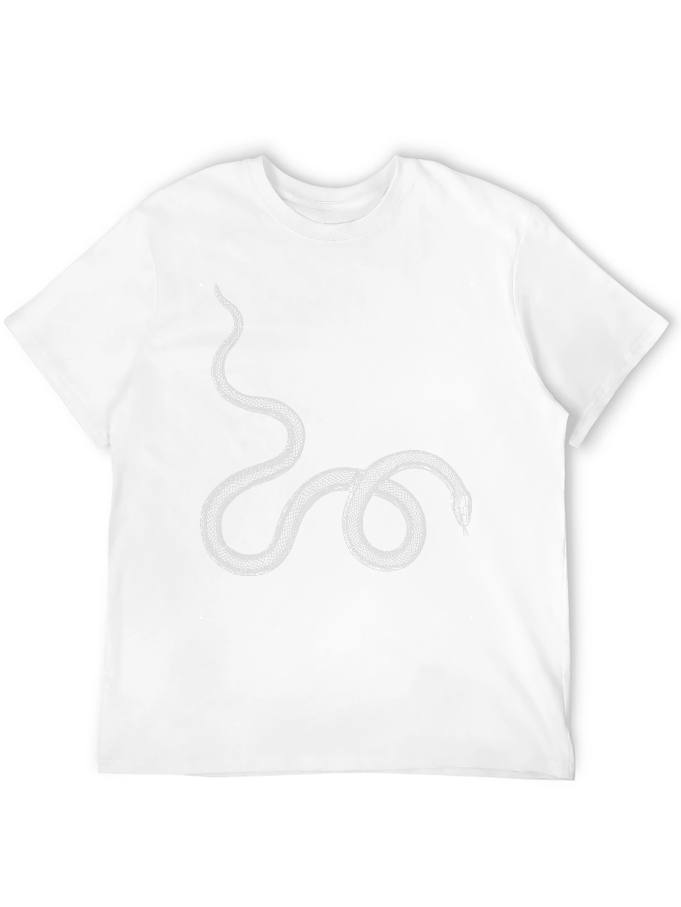 Black T-Shirt with Snake Graphic