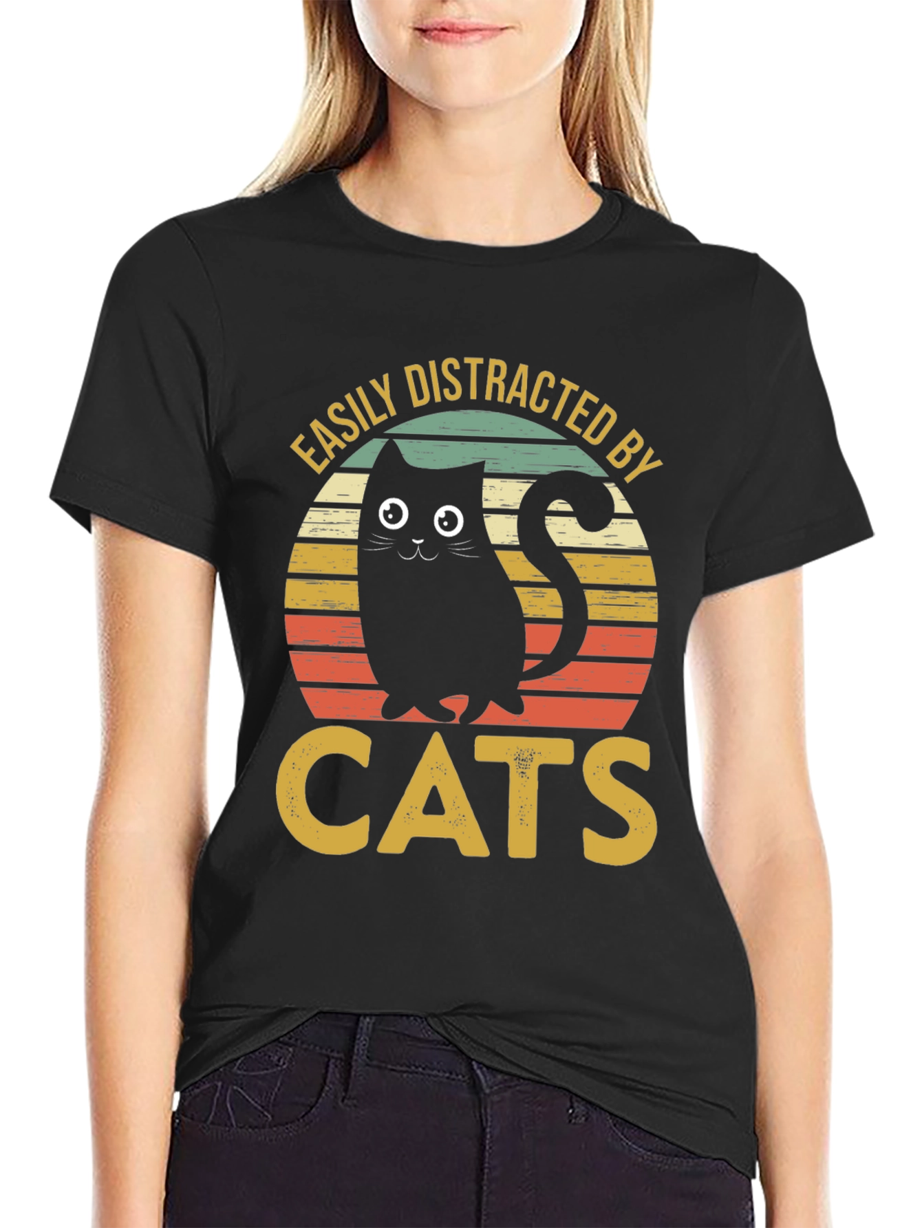 Easily Distracted By Cats T-Shirt