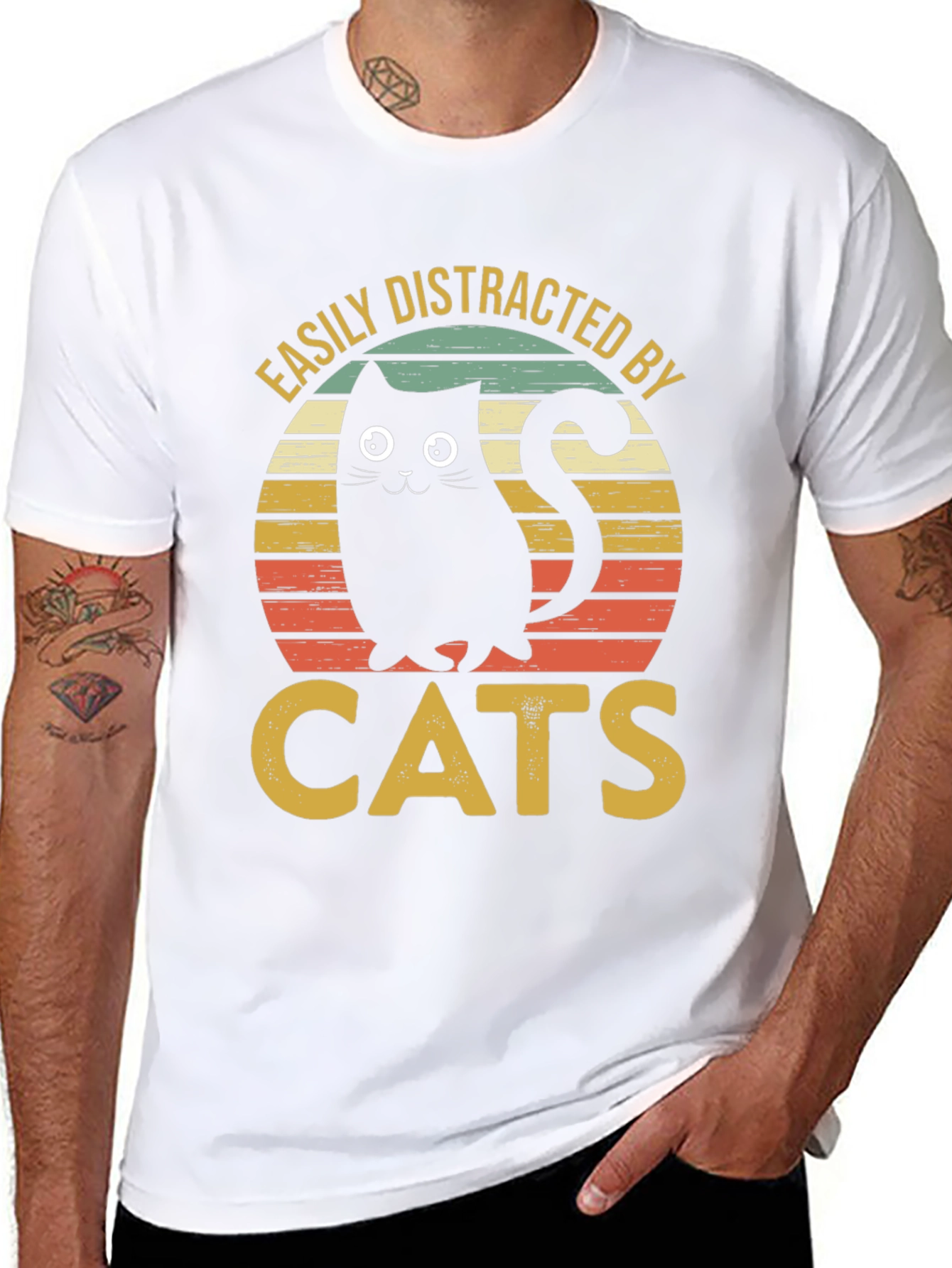 Easily Distracted By Cats T-Shirt
